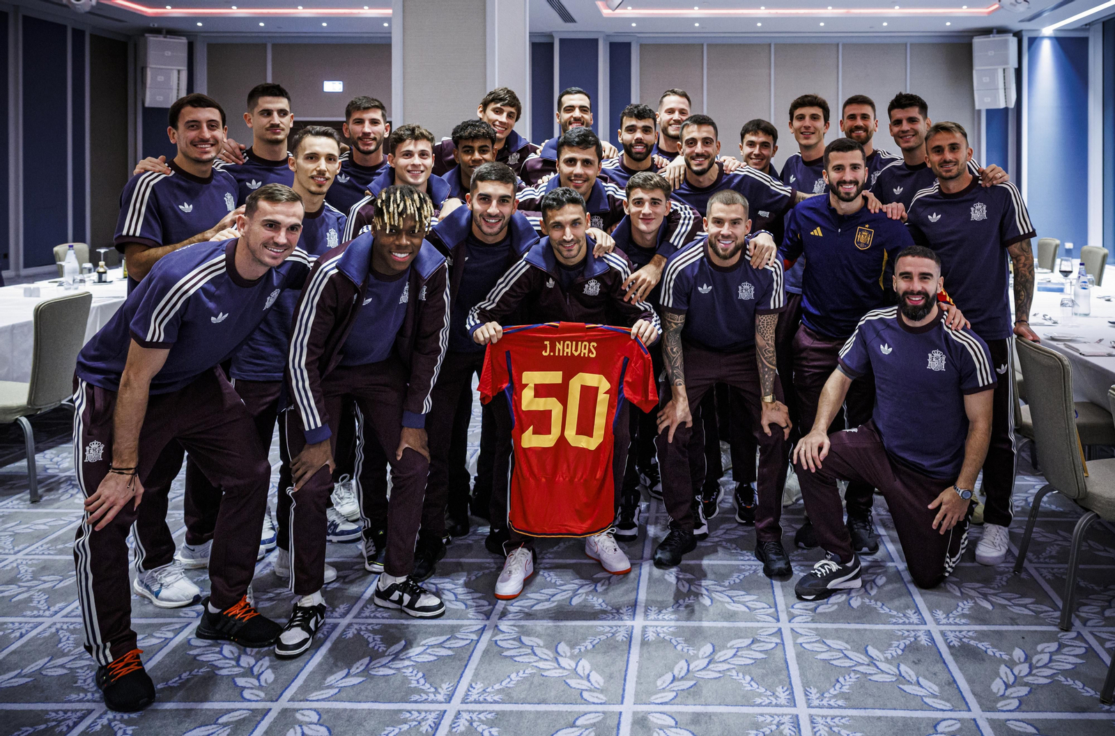 Las fotos de la celebración de Jesús Navas con la selección