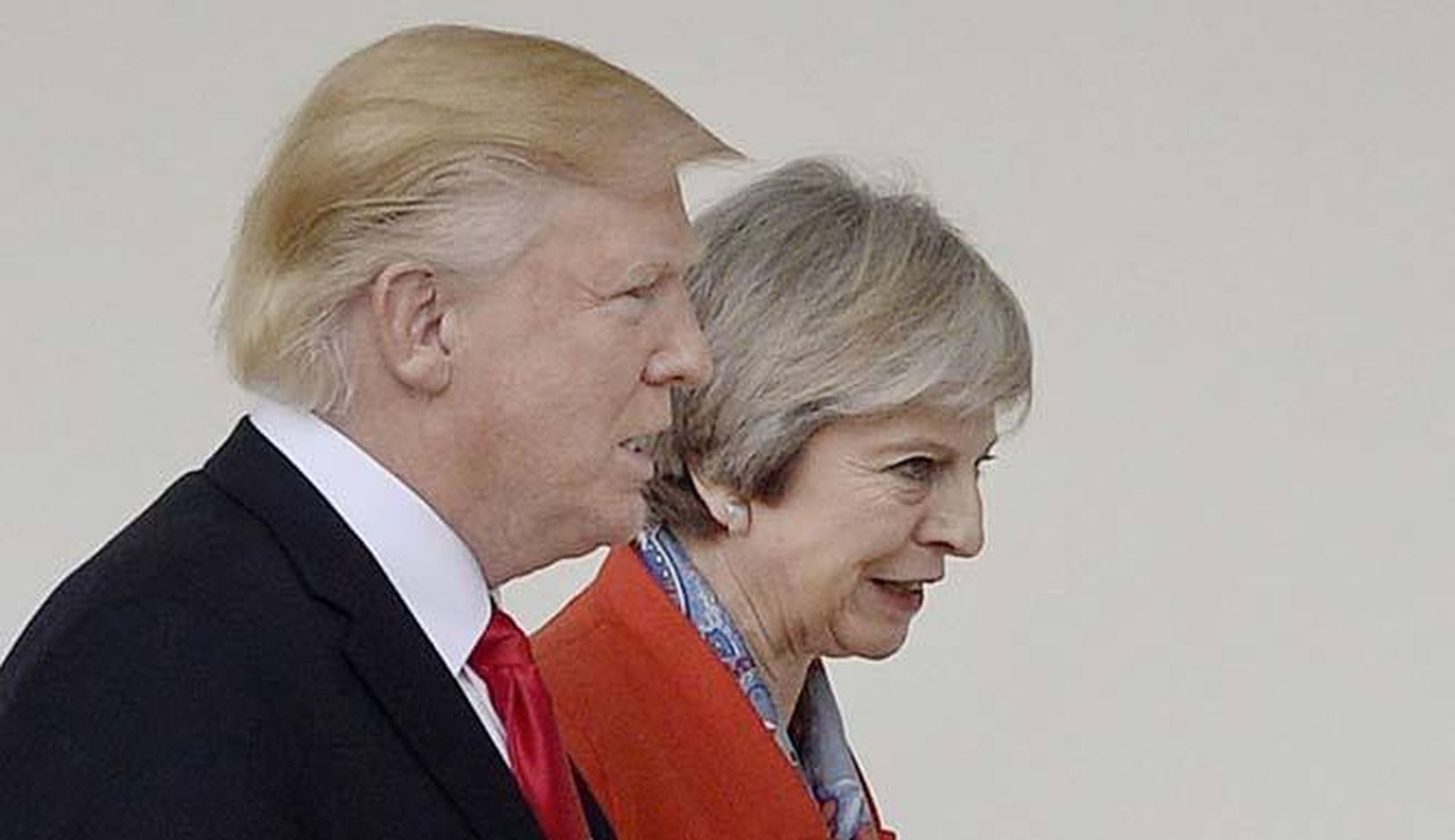 Trump y May, en Washington.