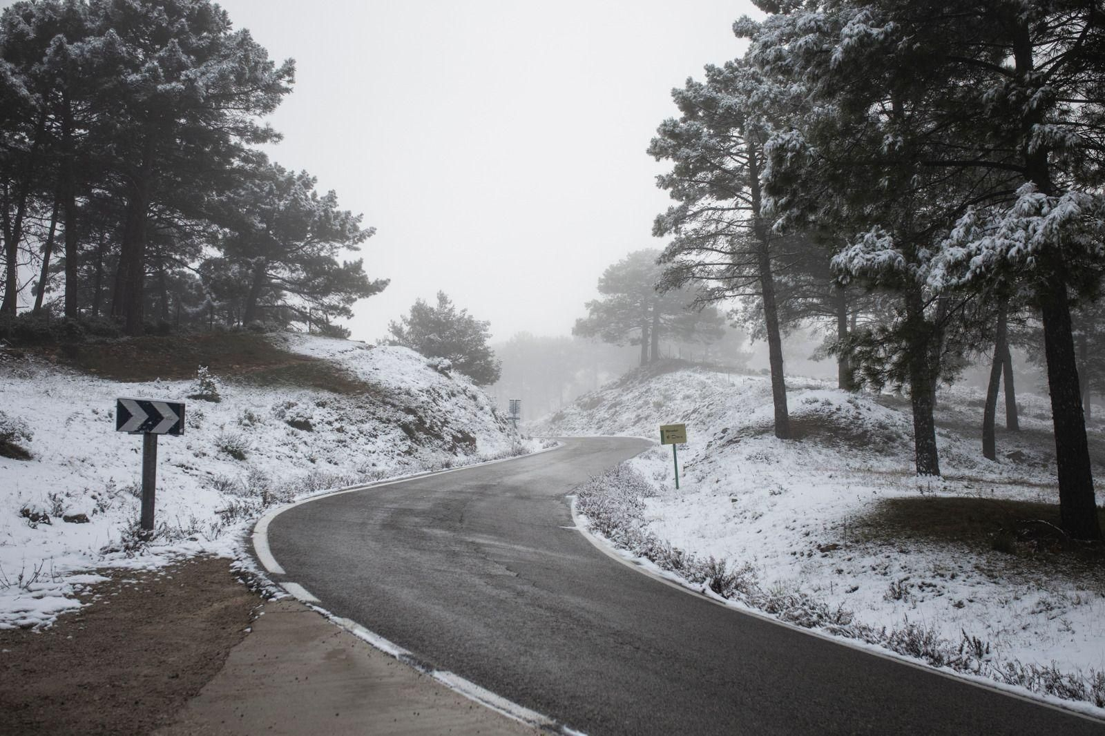 Nieve en el Puerto del Boyar.