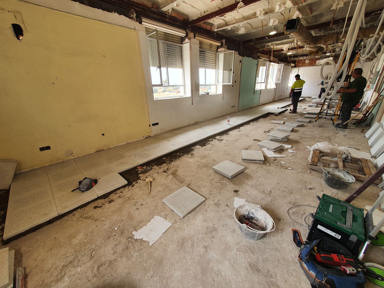 Obras en el hospital de día de Neumología.