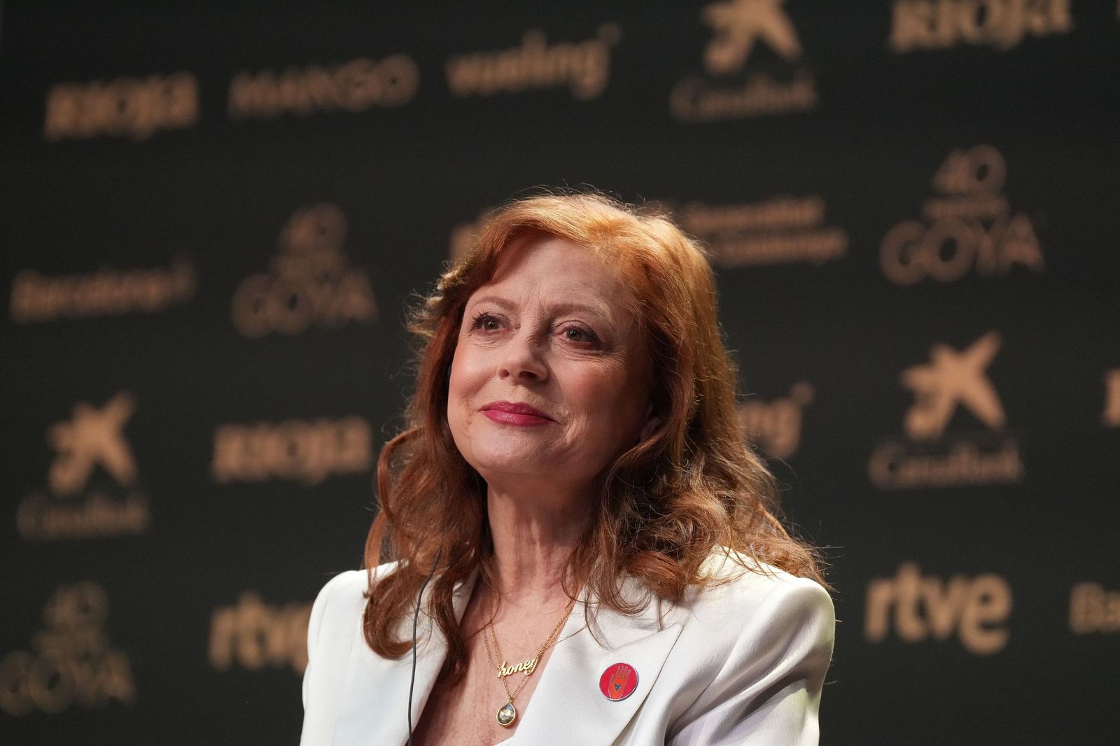 Susan Sarandon, este viernes en Barcelona.