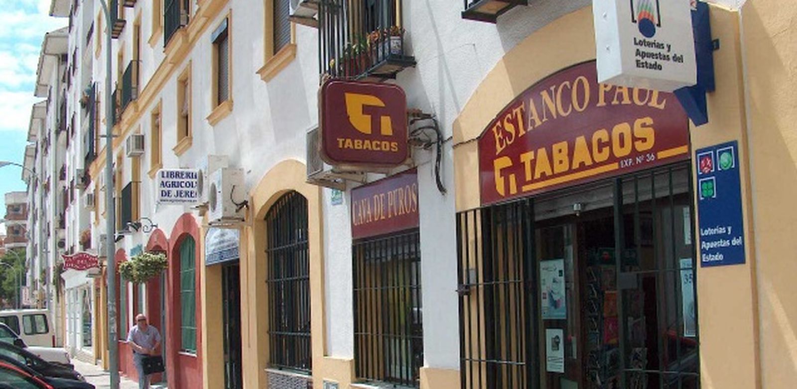 Imagen del despacho receptor número 42.065 situado en la calle Paul, en Jerez