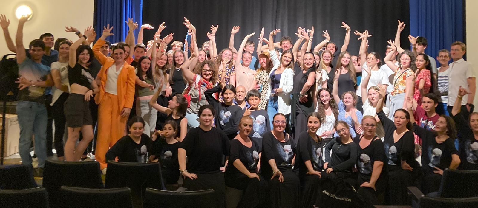 Participantes de la actividad "Flamenco en el aula"