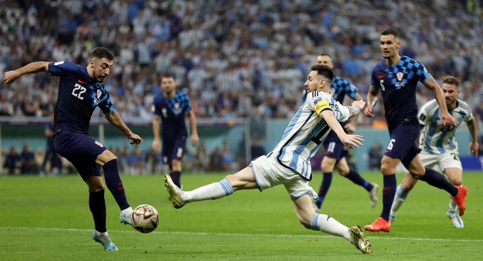 Las fotos de Messi contra Croacia