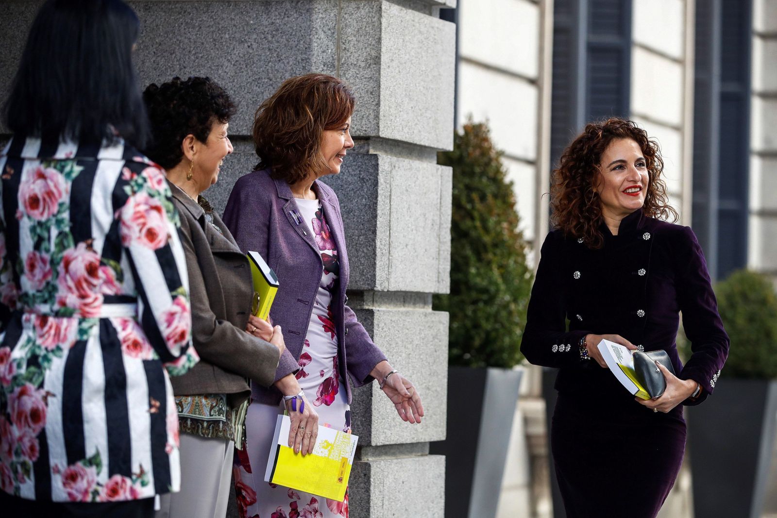 María Jesús Montero, a su llegada al Congreso para presentar los Presupuestos