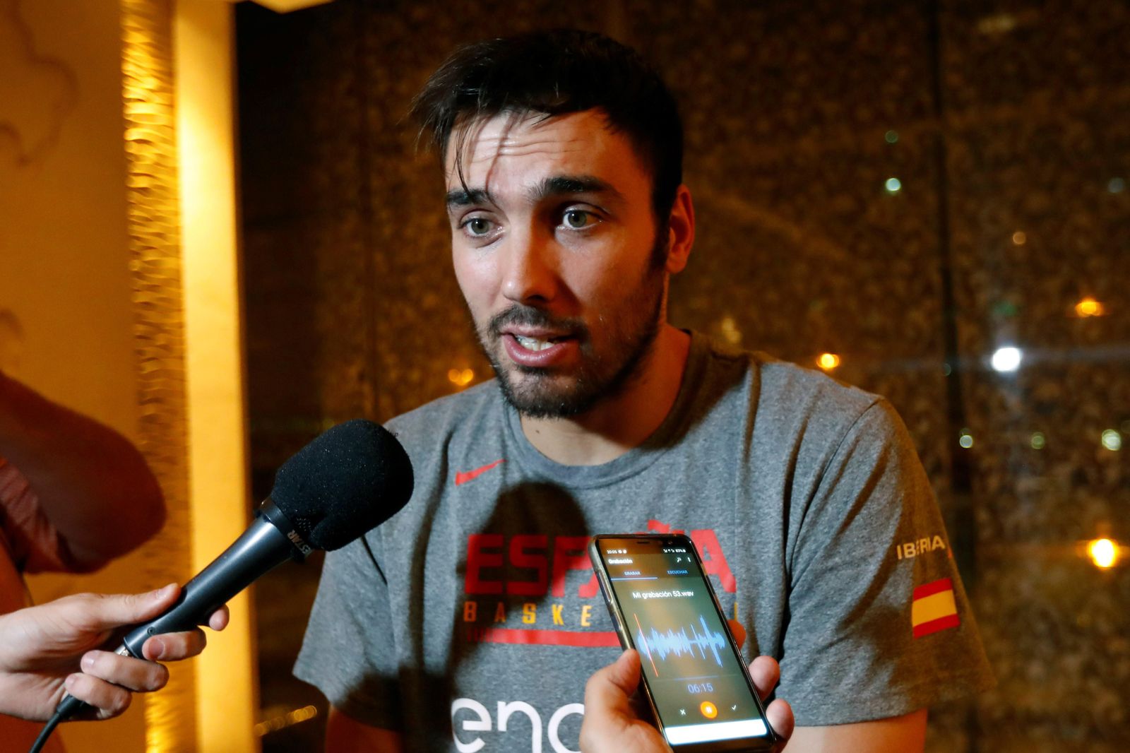 Pierre Oriola, con la selección española.