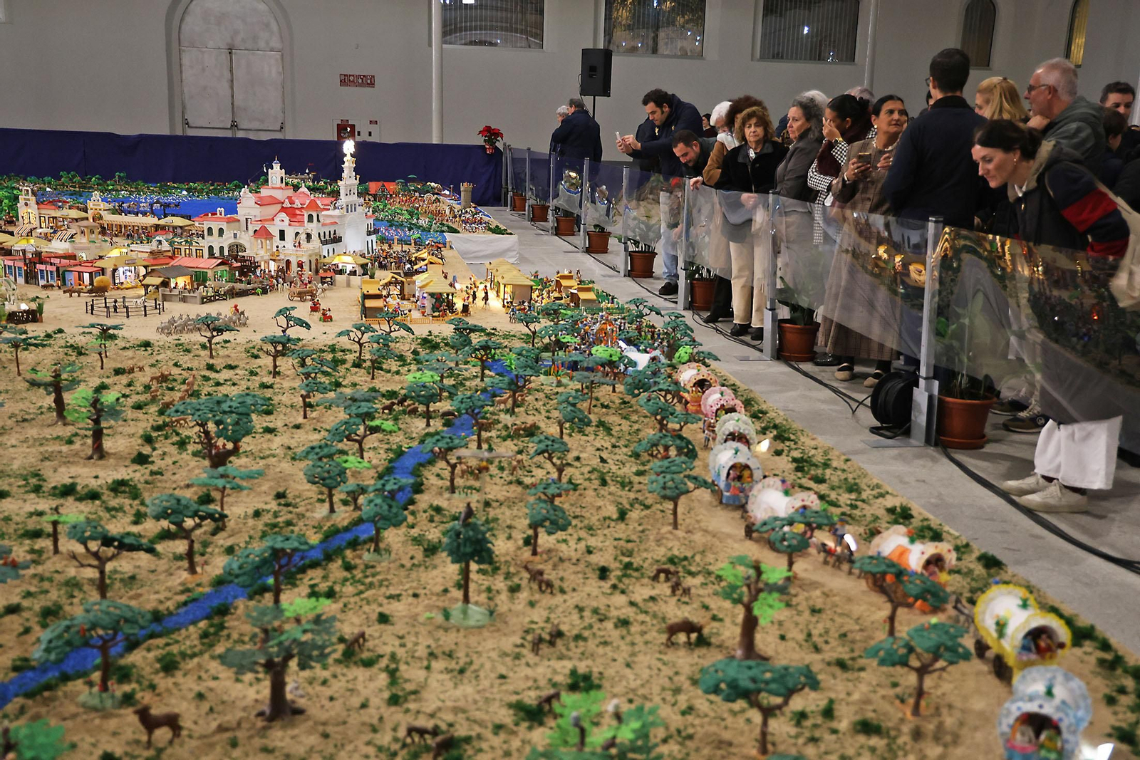 Imágenes del Belén de Playmobil más grande del mundo dedicado al Rocío