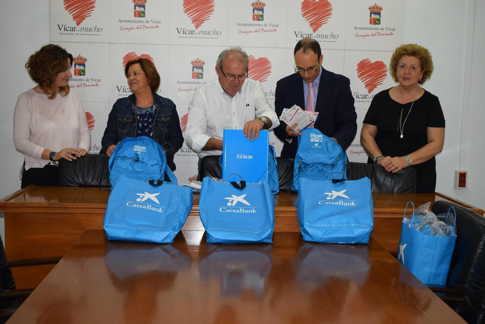 Clementina Ortiz, María Dolores Fernández, Antonio Bonilla,  Francisco Antonio Tarifa y Ana Gil.
