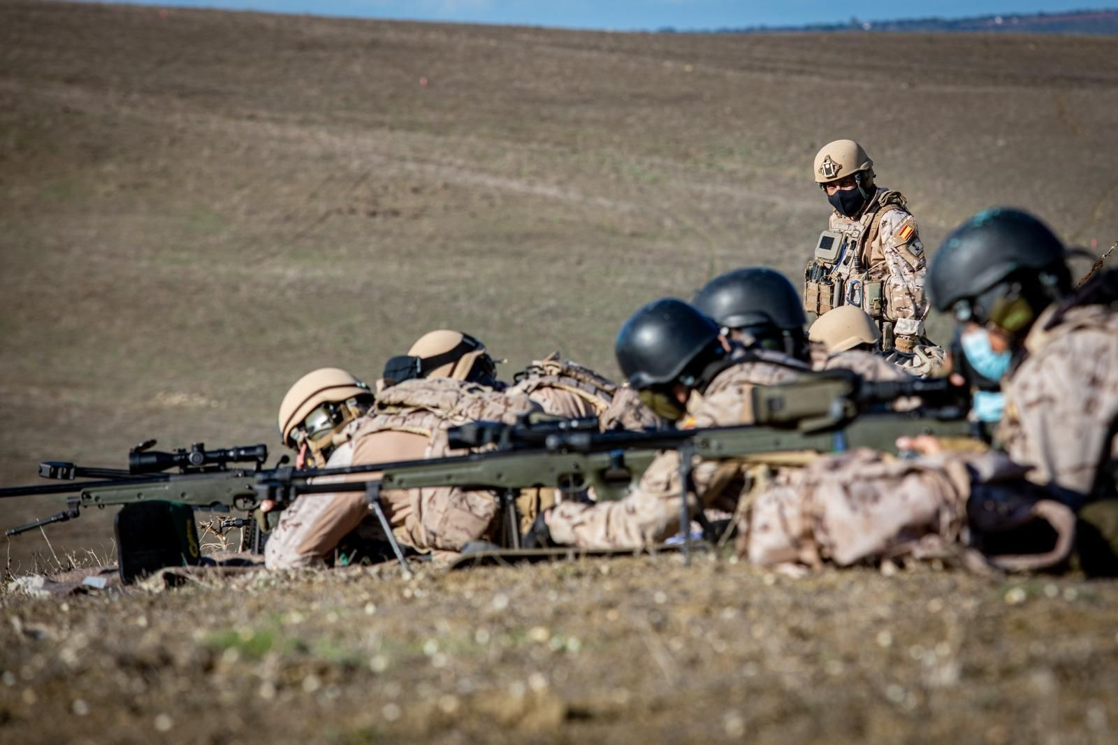 Infantería de Marina: Imágenes del ejercicio de tiradores de precisión de la FUPRO en el Retín