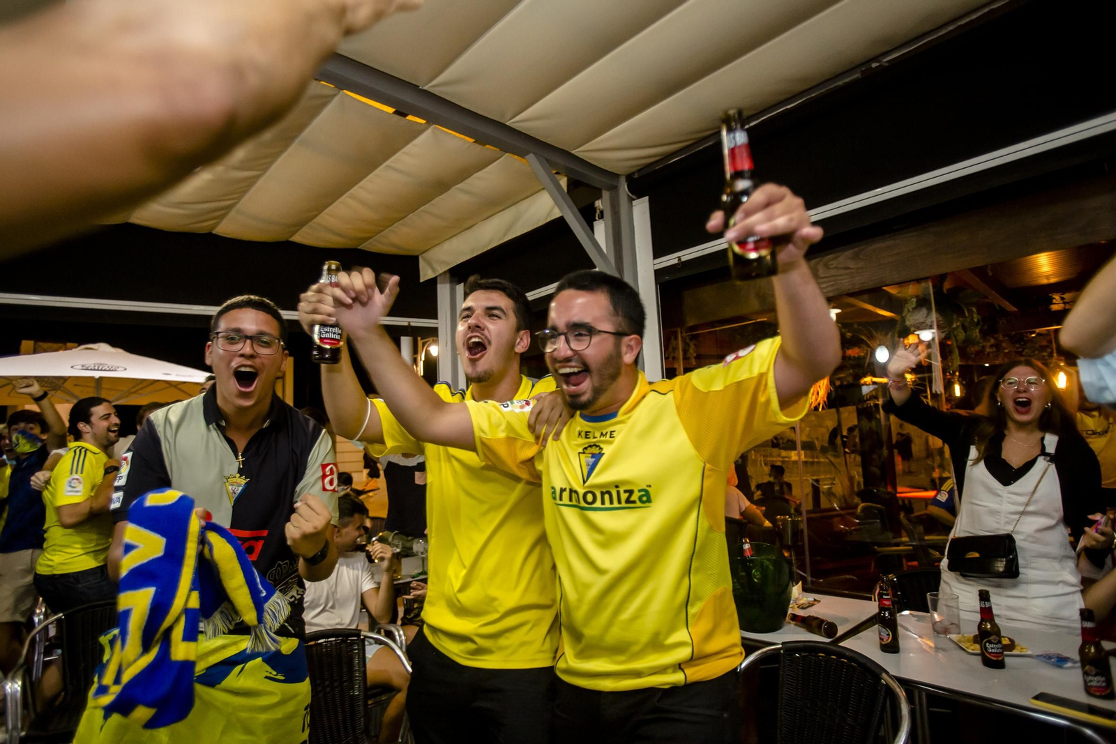 Así han vivido los cadistas la victoria del Oviedo