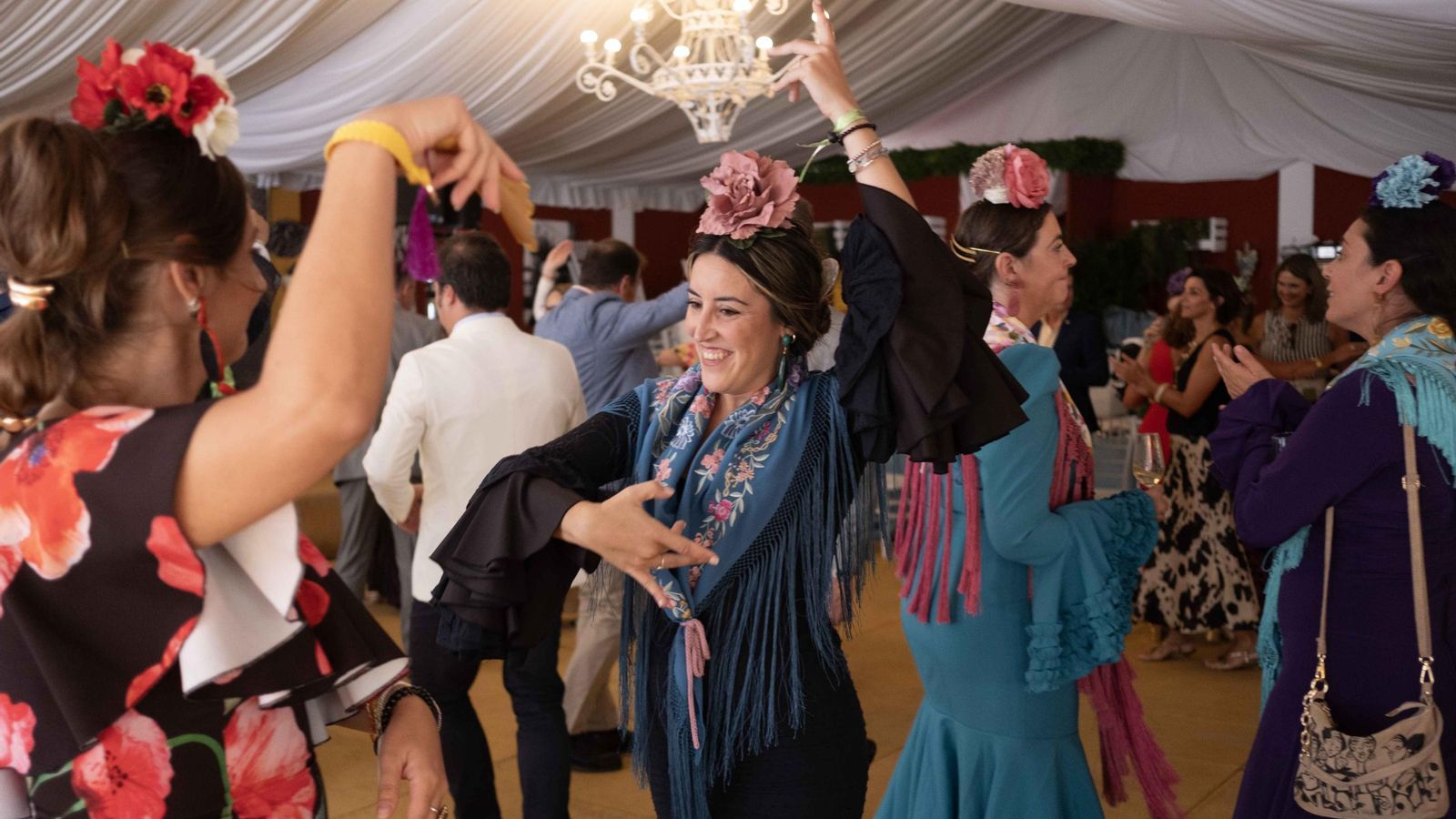 Ambiente en la caseta El Botijo.