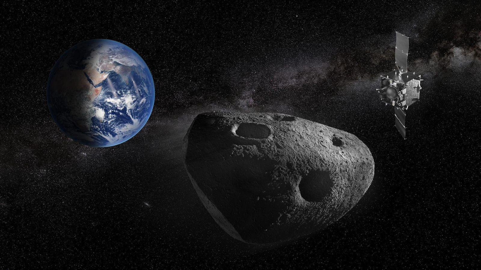 La misión de la ESA Ramses hacia el asteroide Apophis. La misión de la ESA Ramses hacia el asteroide Apophis.