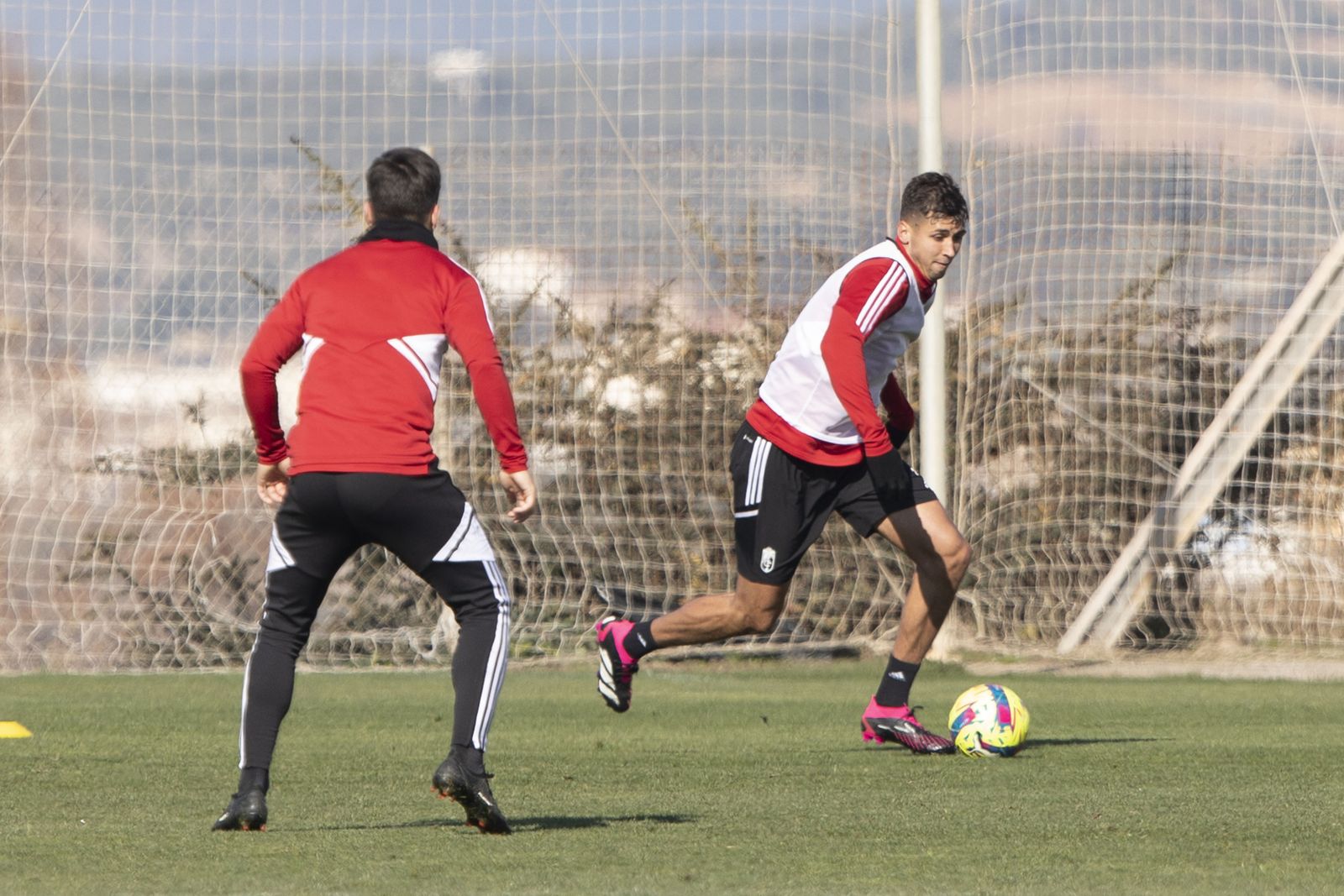 Raúl Torrente, en el entrenamiento del pasado martes.