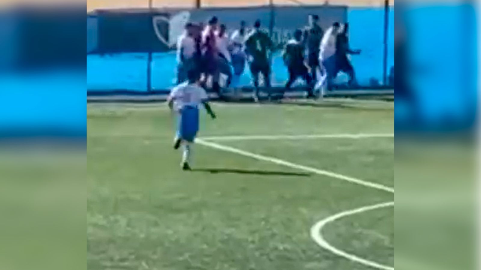 Comienzo de la batalla campal