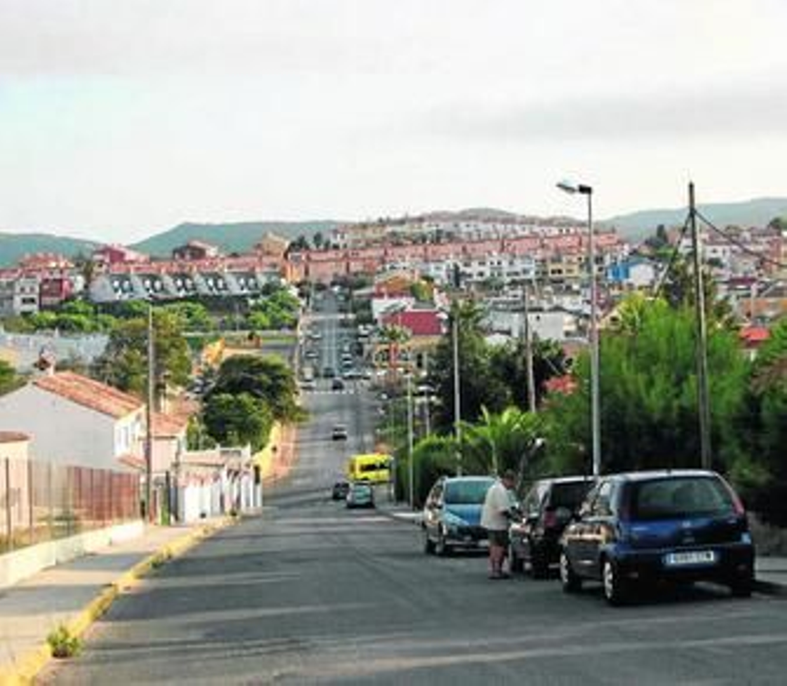 Imagen de una de las calles de la barriada de San García, ayer.