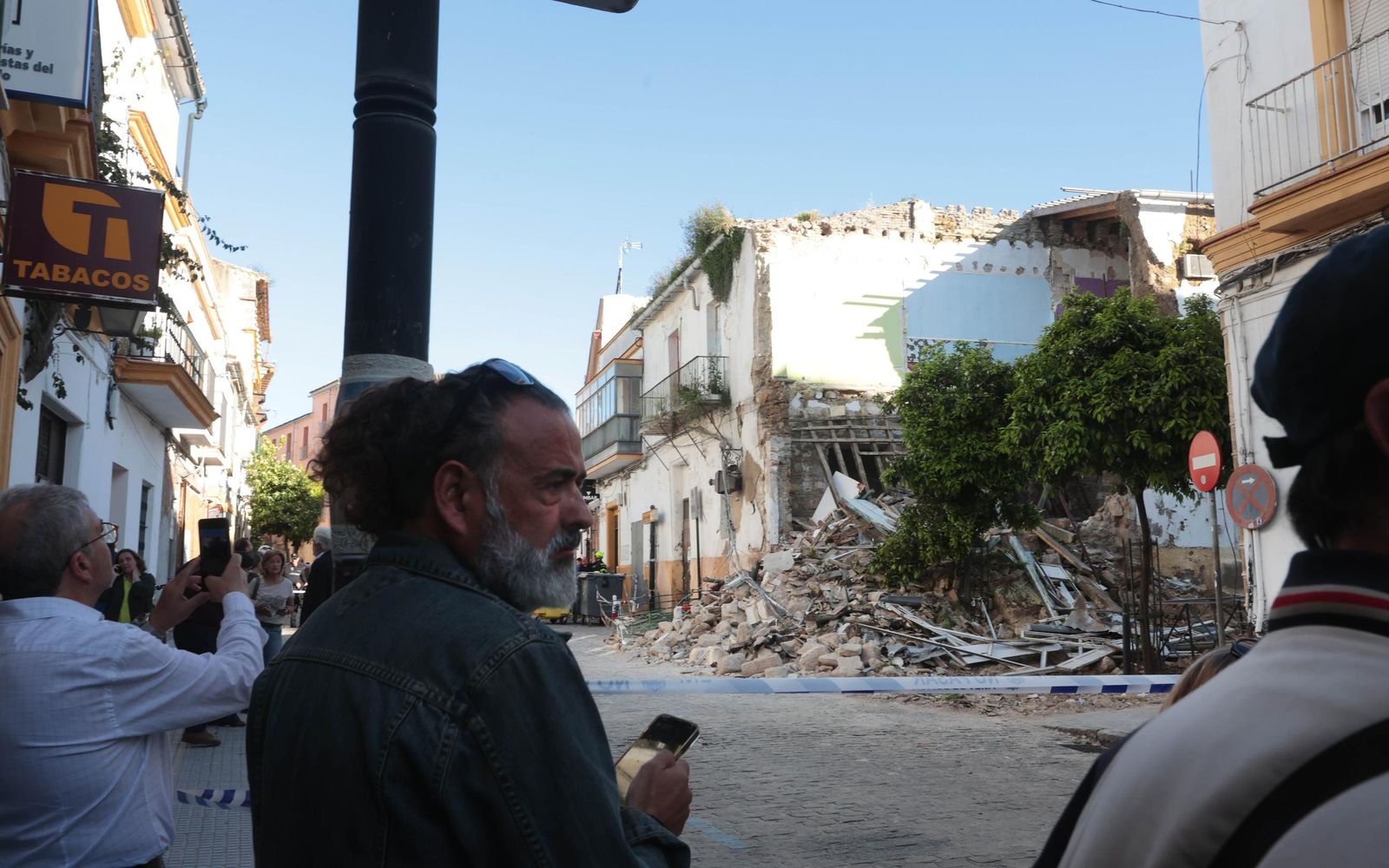 Derrumbe en Jerez de una casa en el barrio de San Miguel