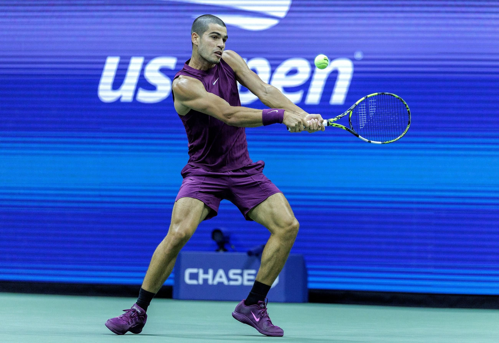 Las fotos del demoledor Alcaraz en la segunda ronda del US Open