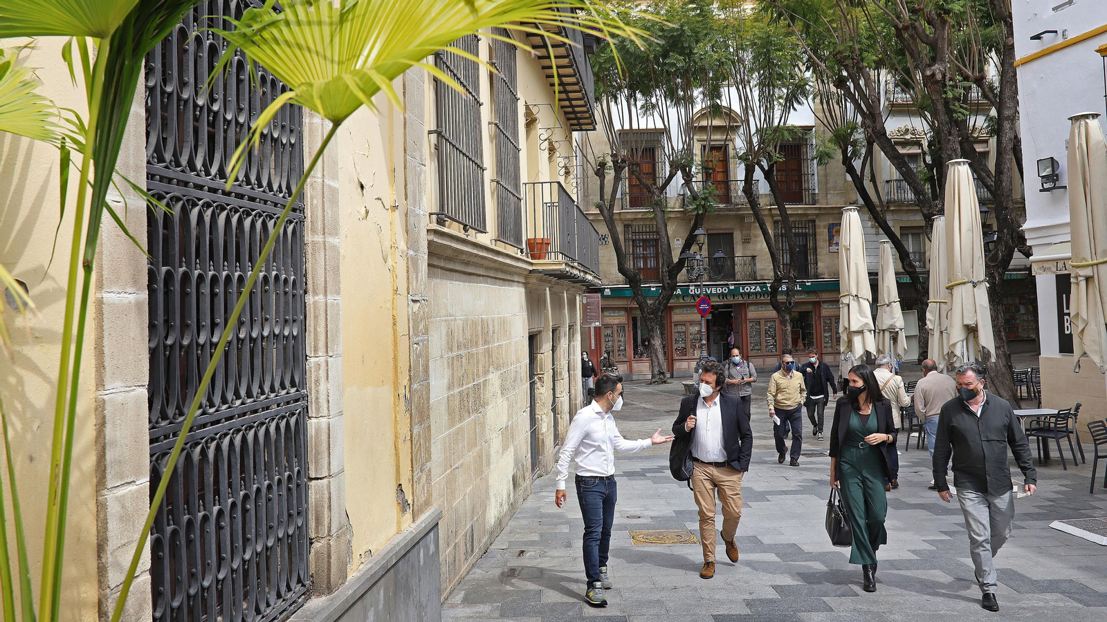 Kichi visita al ayuntamiento de Jerez