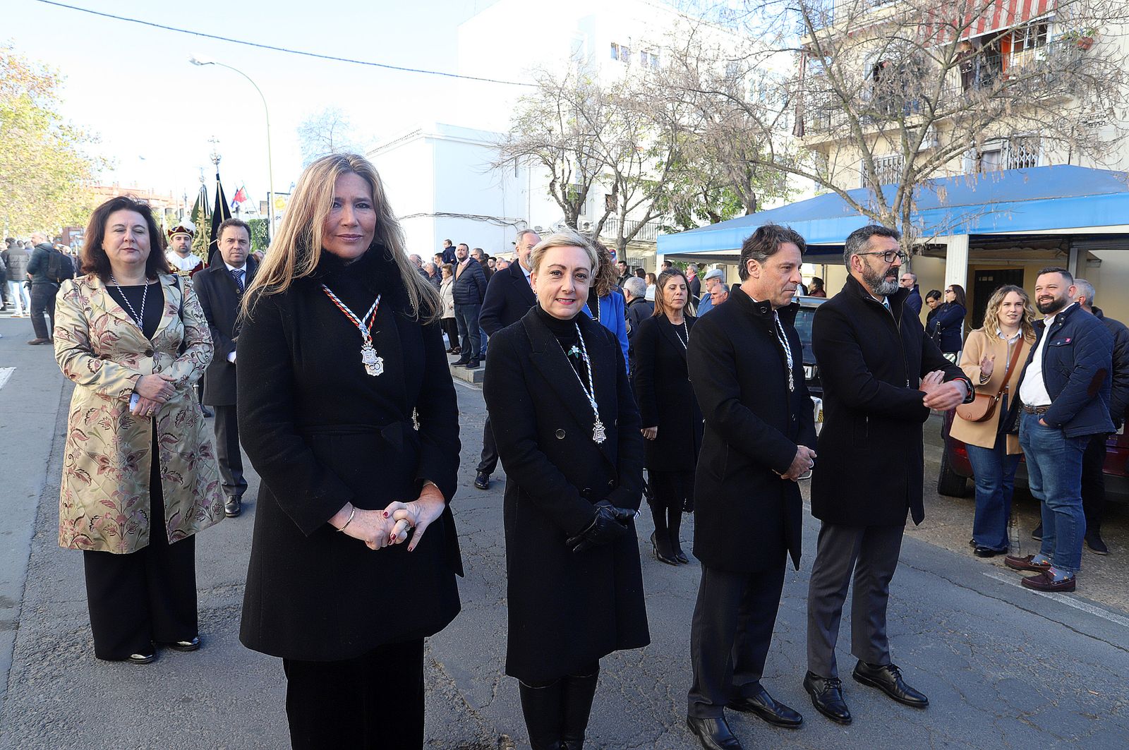 Imágenes del ambiente en la procesión de San Sebastián