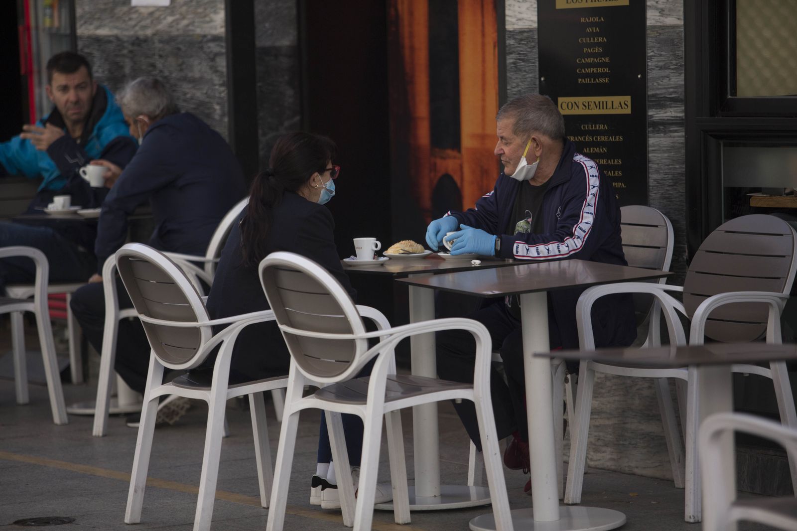 Terraza de un bar de Ronda.