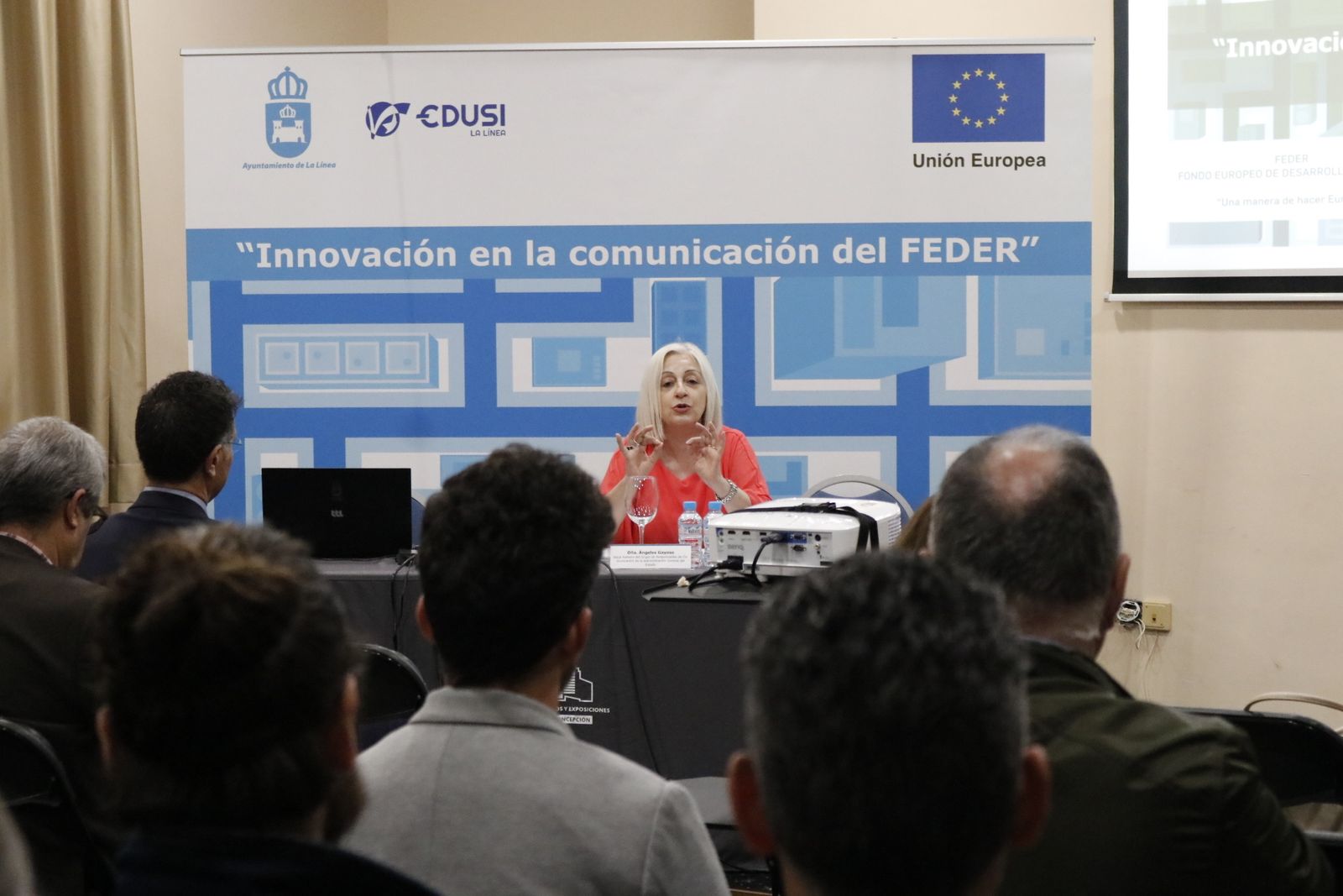 Imágenes de la jornada sobre Innovación en la Comunicación del FEDER en La Línea