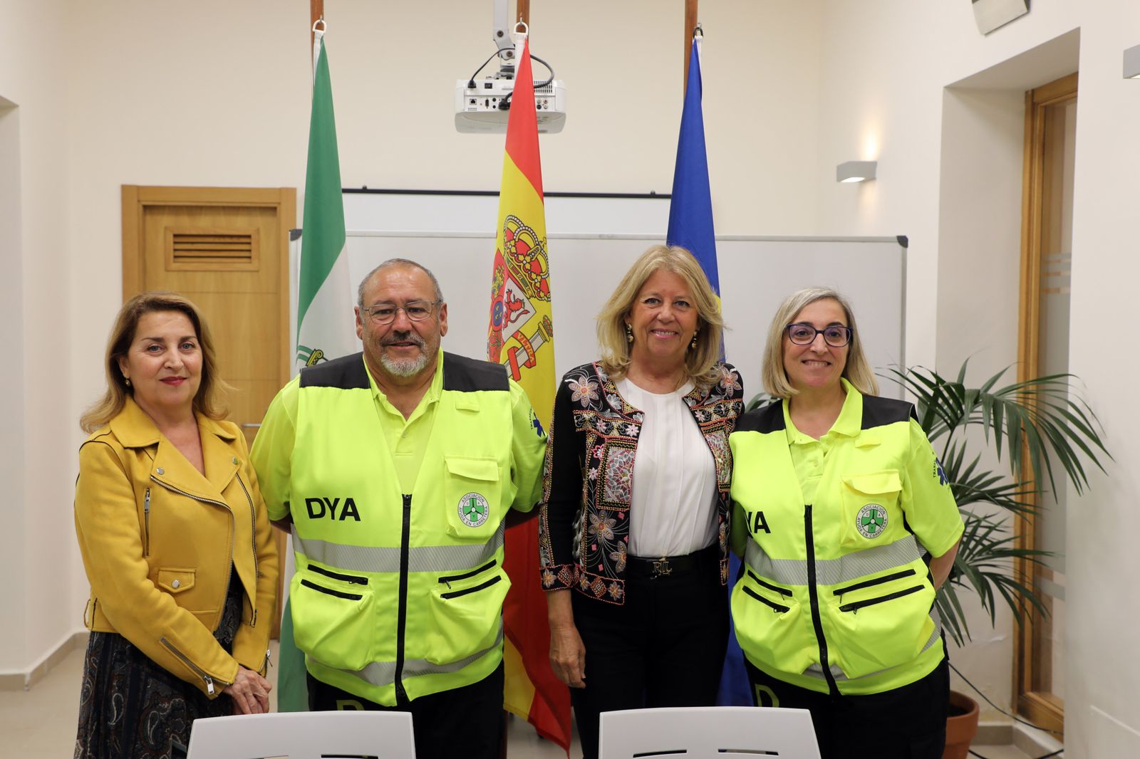 La firma de convenio entre el Ayuntamiento y DYA.