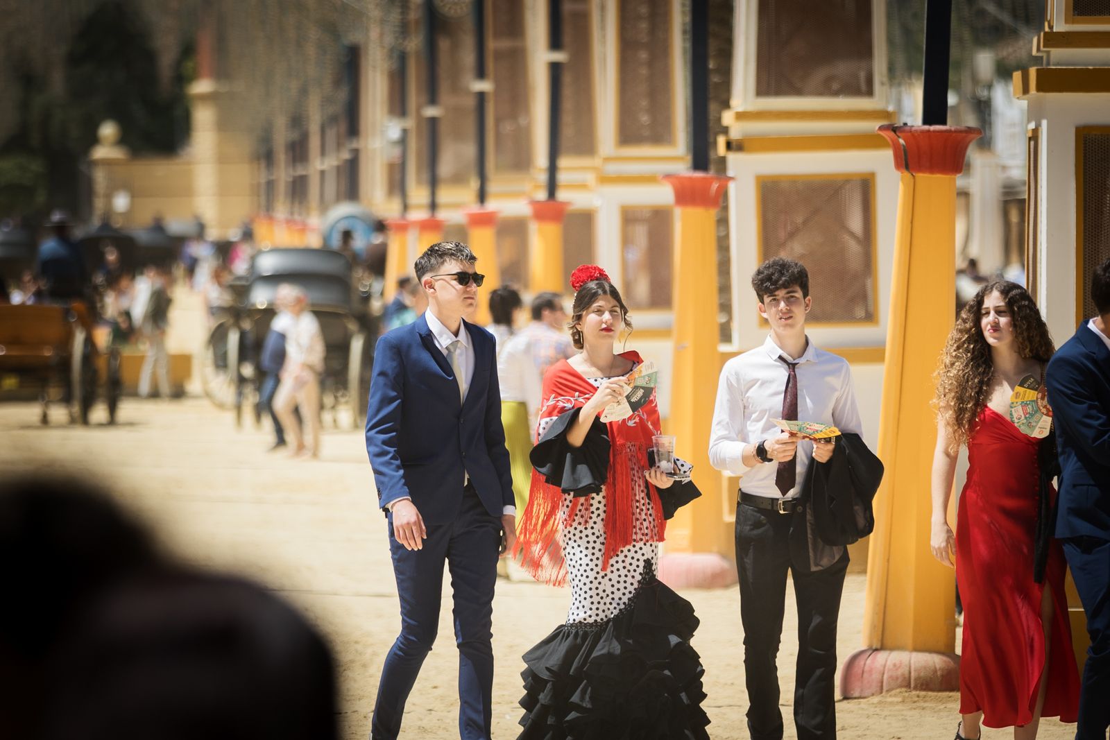 Calor y ambiente en el último día de la Feria de Jerez