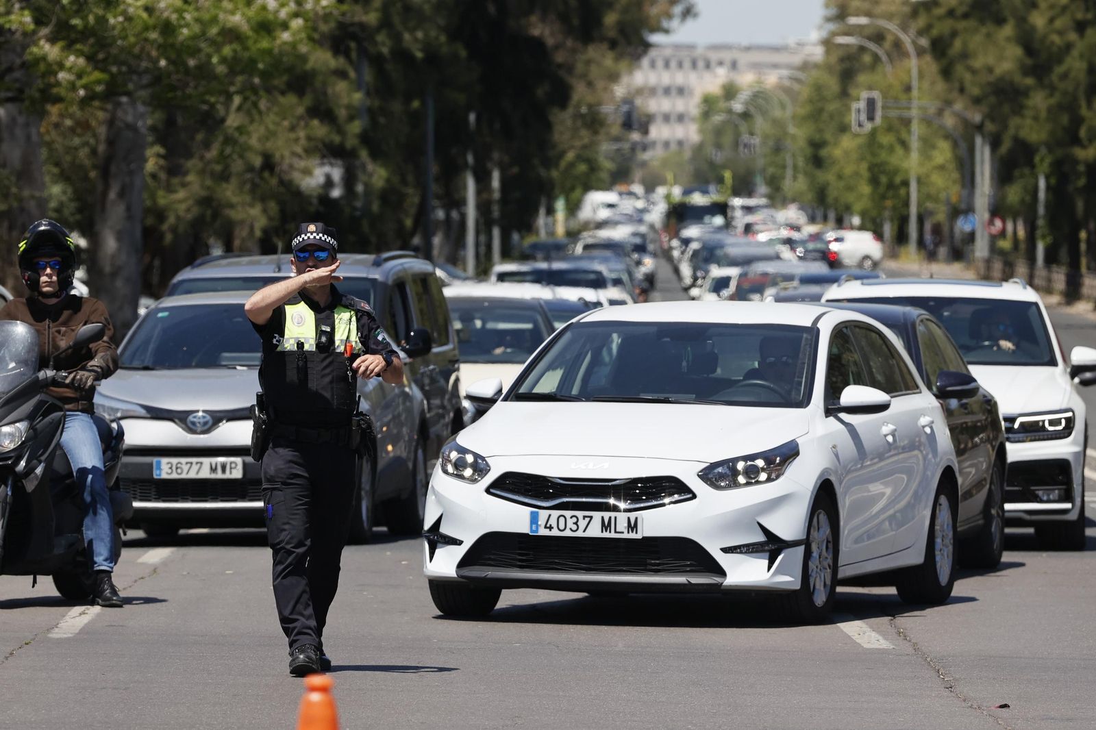 Imágenes del apagón en Sevilla