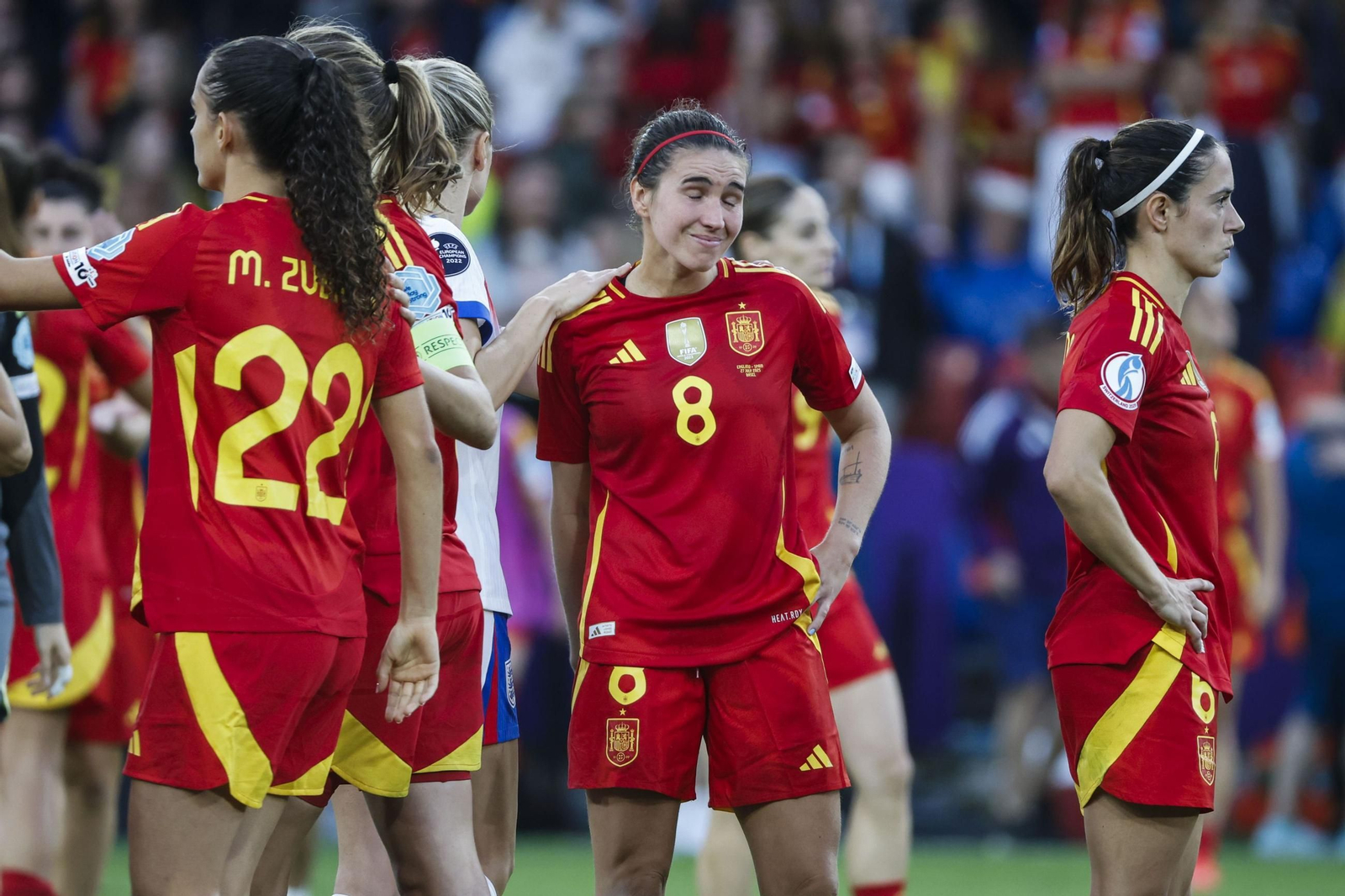 Las mejores imágenes de la final España - Inglaterra de la Eurocopa femenina