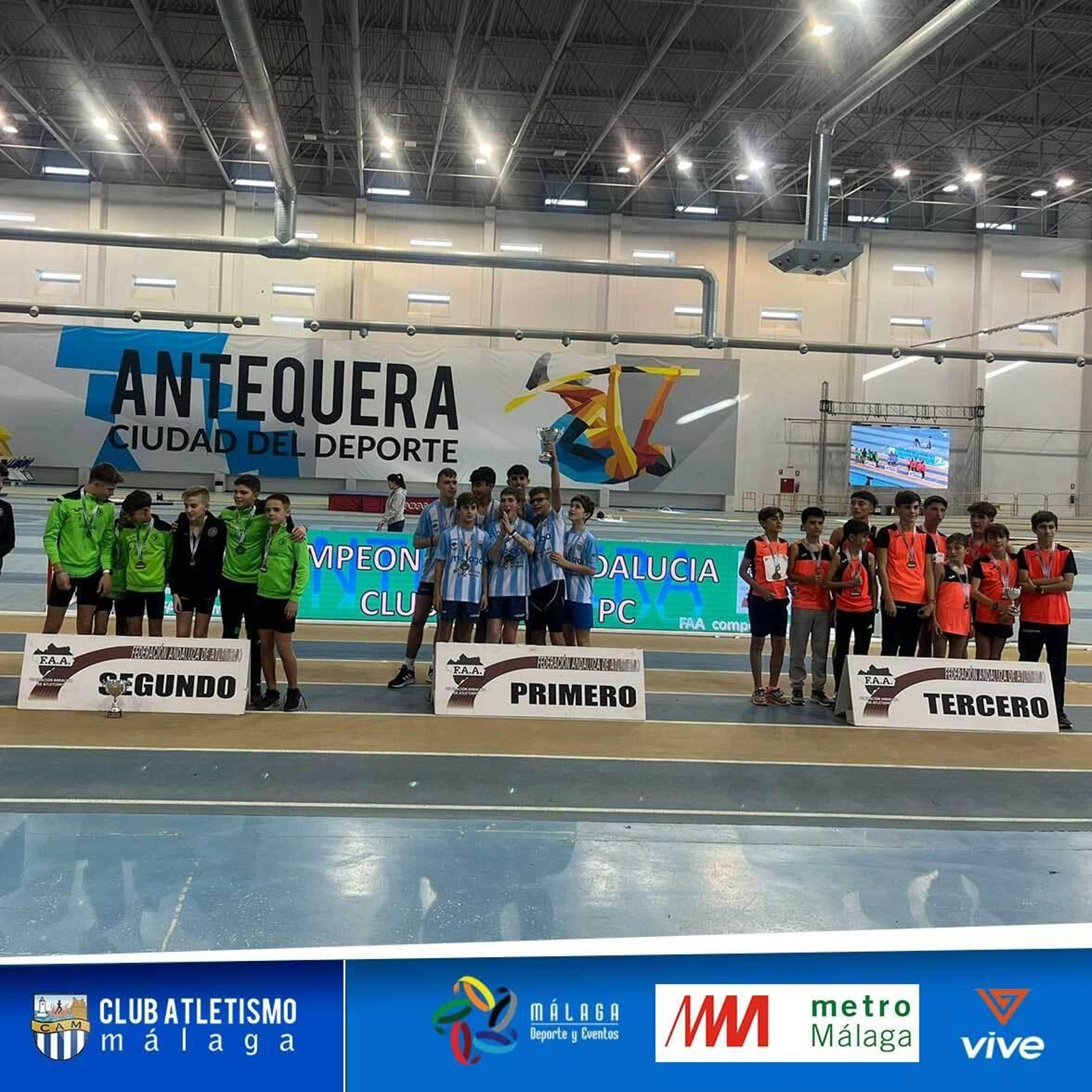 El Club Atletismo Málaga, campeón de Andalucía sub 14