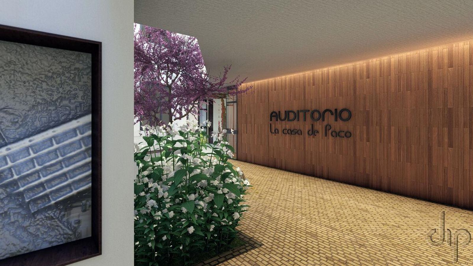 Detalle del auditorio con el que contará el centro de interpretación