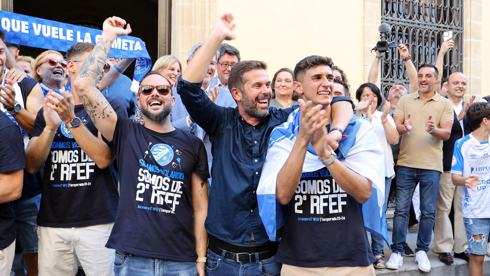 Matías Ramos, en la celebración del equipo en el Ayuntamiento, el que más minutos ha disputado esta temporada. Matías Ramos, en la celebración del equipo en el Ayuntamiento, el que más minutos ha disputado esta temporada.