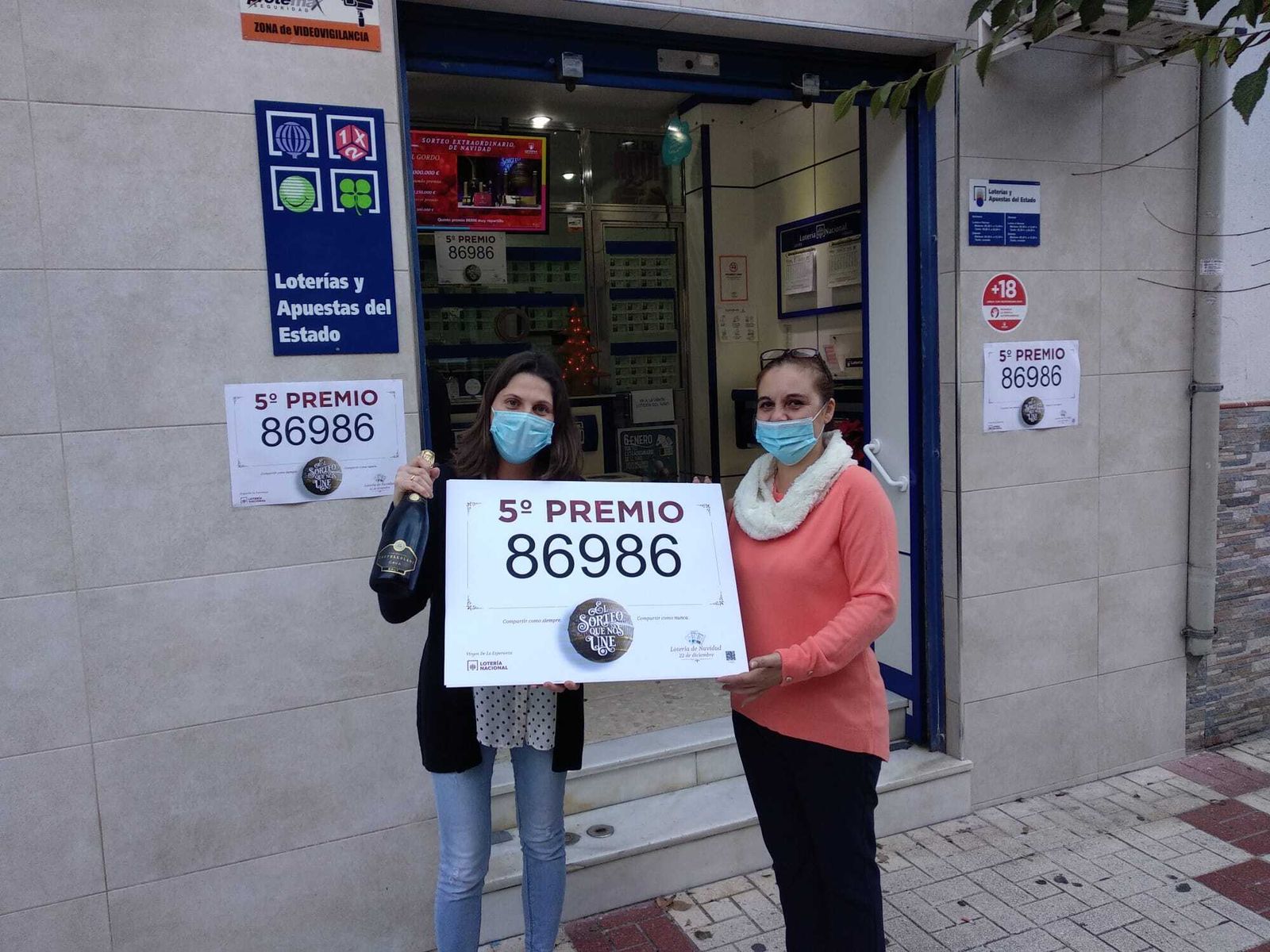 En la Avenida de Europa de Málaga capital se ha vendido un décimo del quinto 86986.
