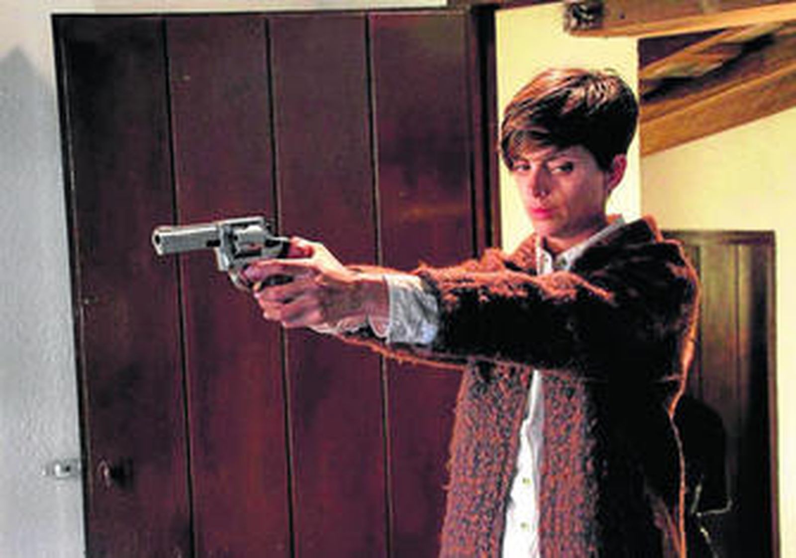 Imagen de archivo de Macarena Gómez, durante el rodaje la pasada Semana Santa.