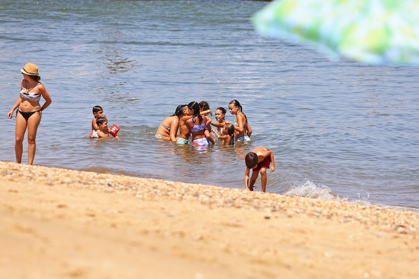 Imágenes de las playas de Huelva en la jornada de sábado