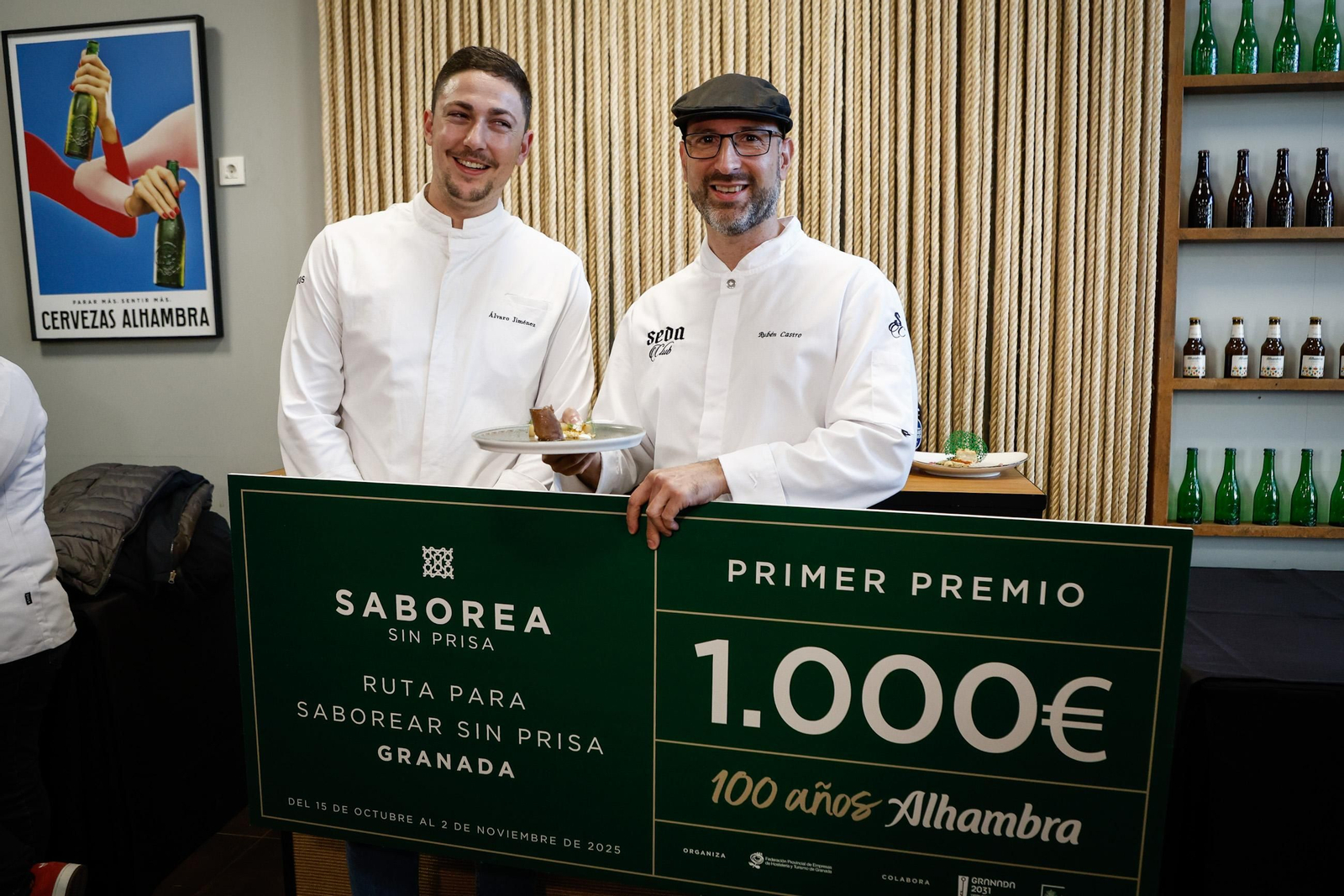 La tapa ganadora, “Cordero segureño con glasa de cerveza roja y chutney de mango y yogur", del Seda Café - Seda Club Hotel