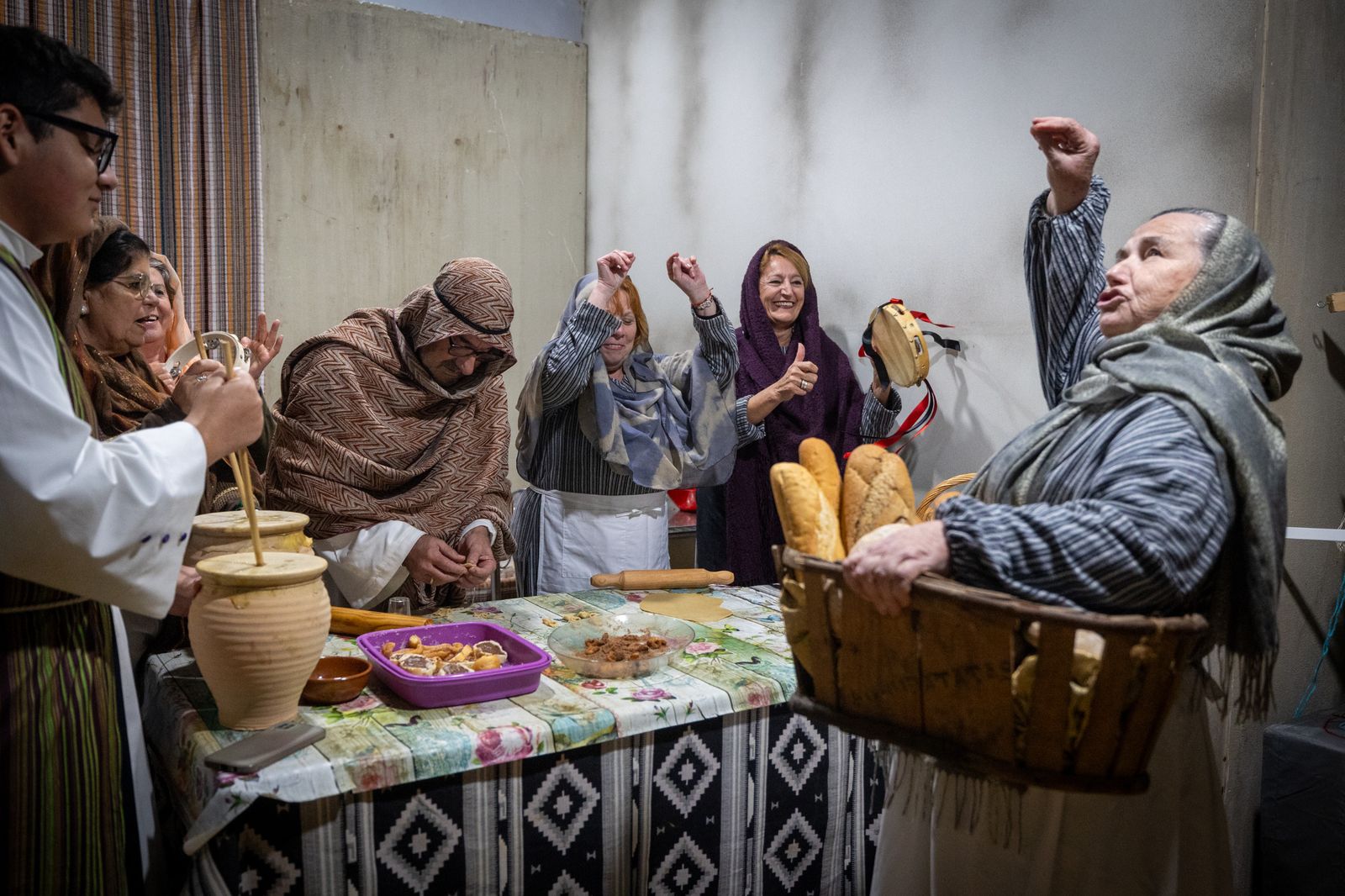 El arte flamenco no faltó este año en el Belén viviente.