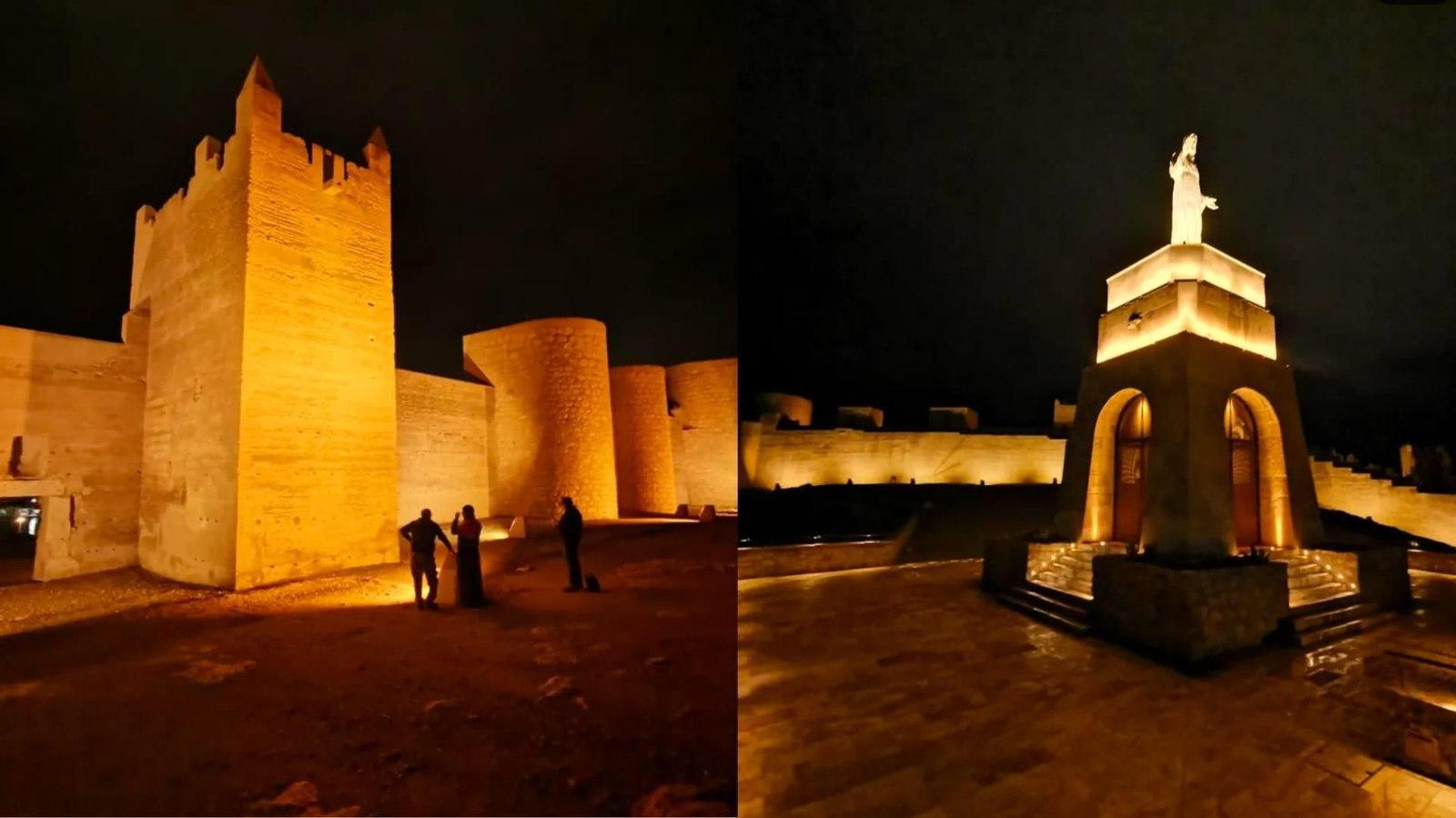 Así será el espectacular iluminado de la Alcazaba de Almería.