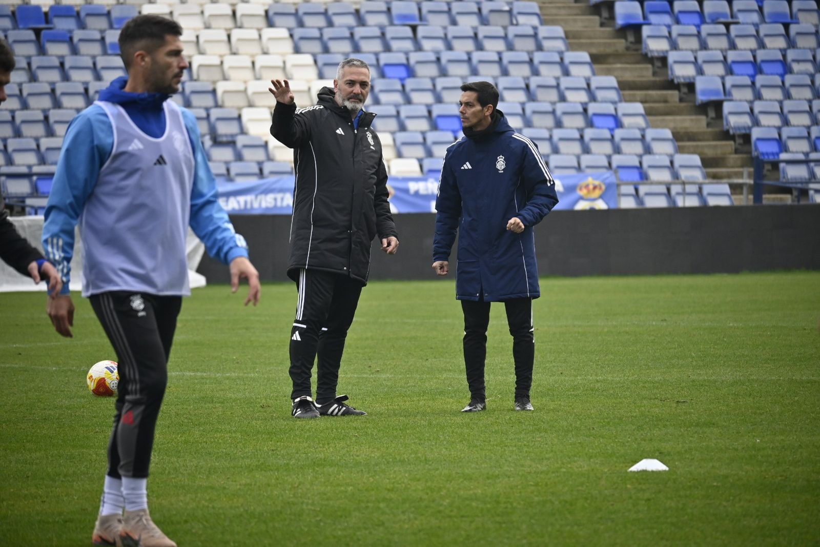 Las fotografías del entrenamiento del Recre en el Nuevo Colombino