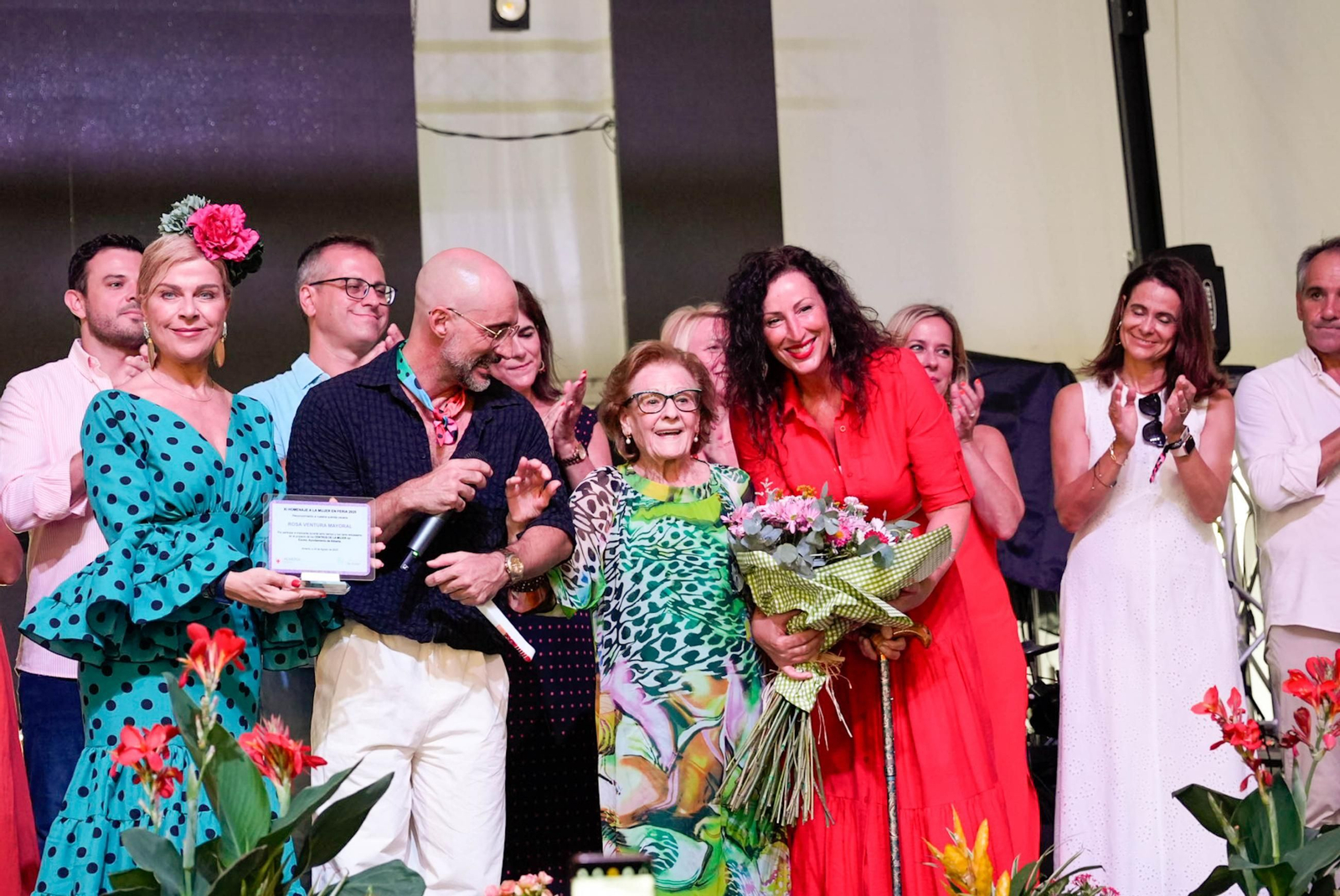Las fotos de la comida de homenaje a la mujer en la Feria de Almería