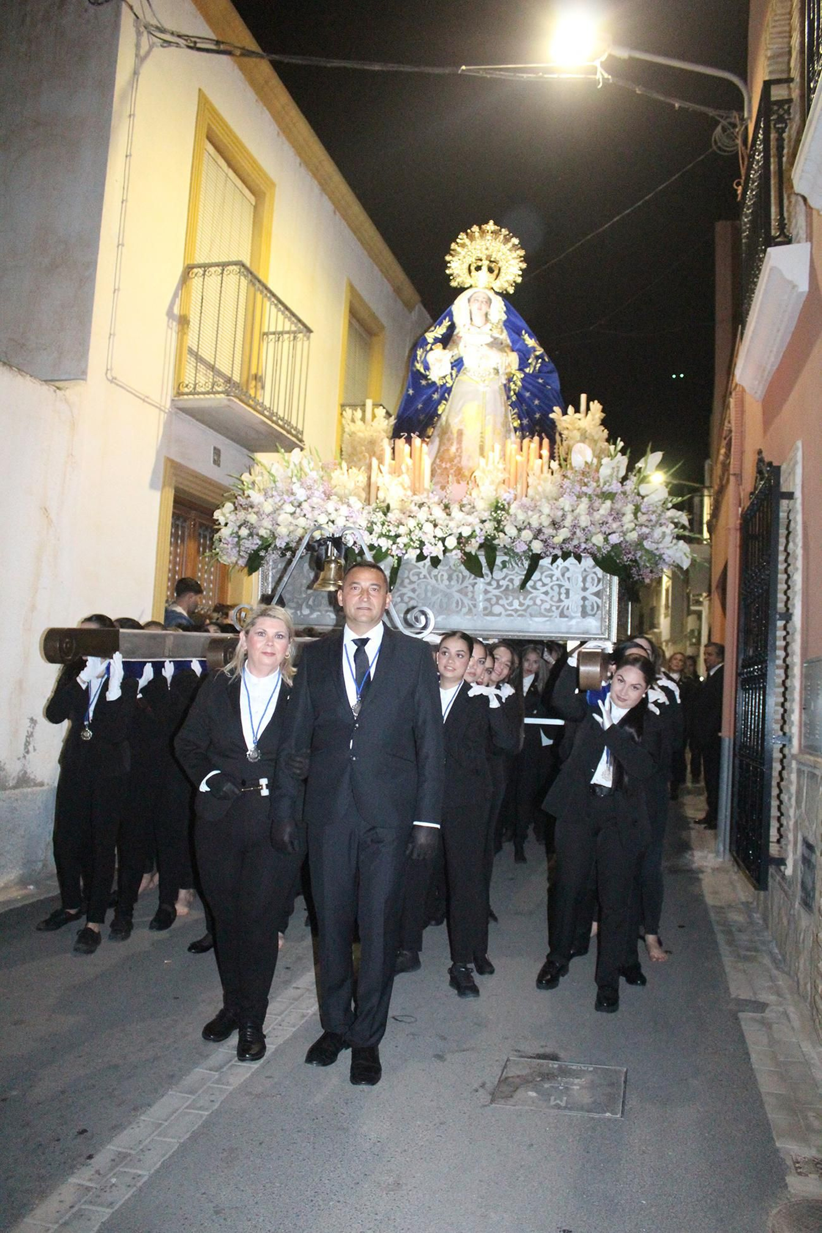 La Virgen de la Pureza por la calle Reconquista.