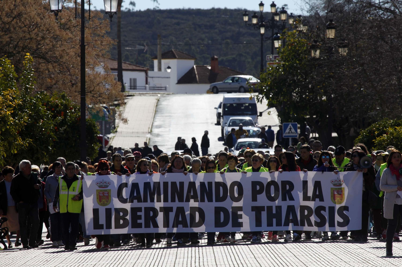 Marcha por la segregación de Tharsis hasta la sede del TSJA en Sevilla