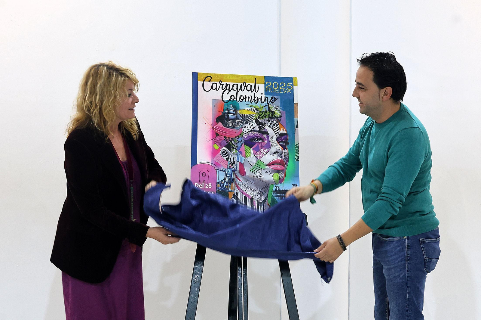 Imágenes de la presentación del cartel del Carnaval Colombino 2025