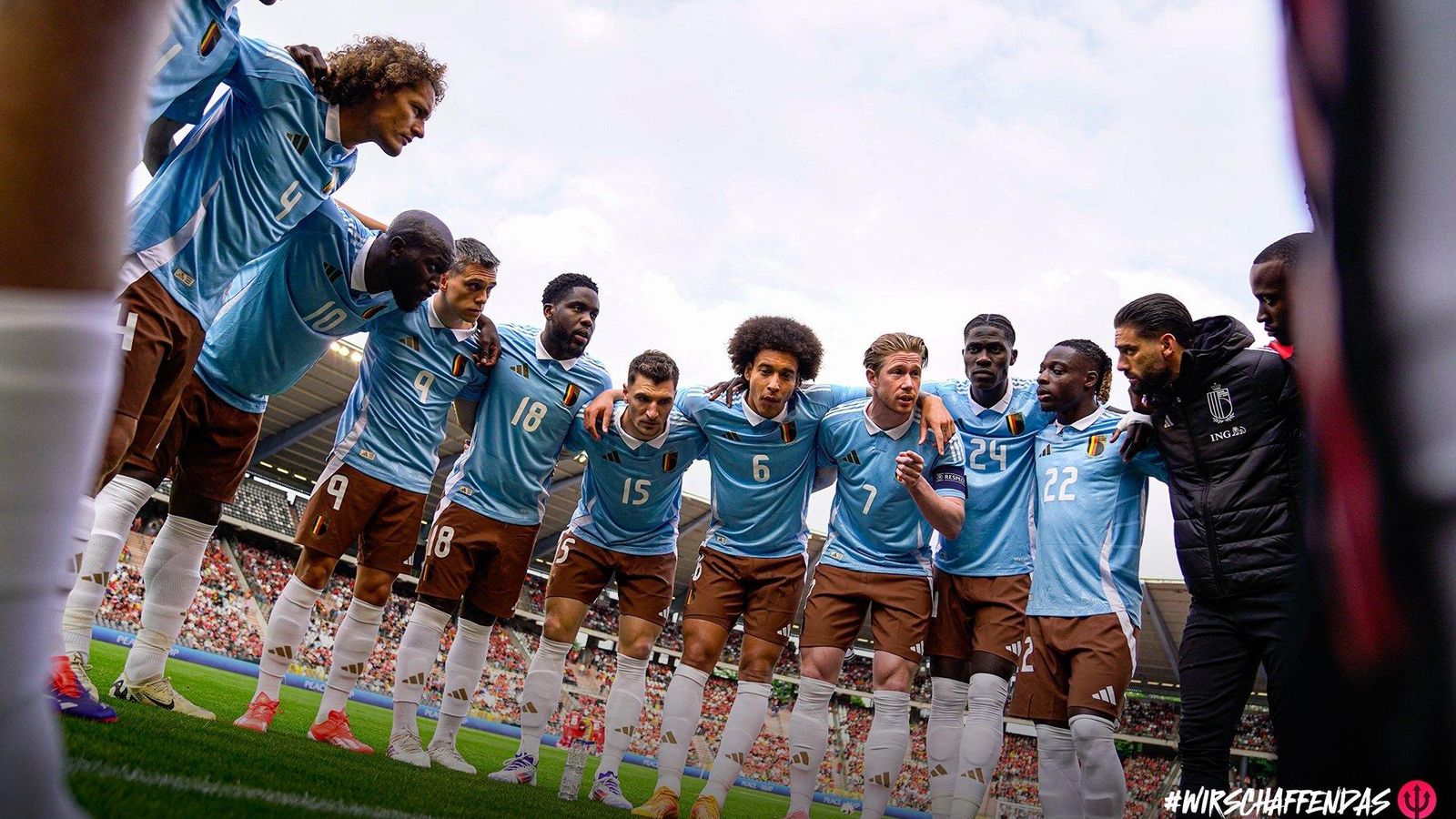 Kevin de Bruyne como gran líder de los belgas.