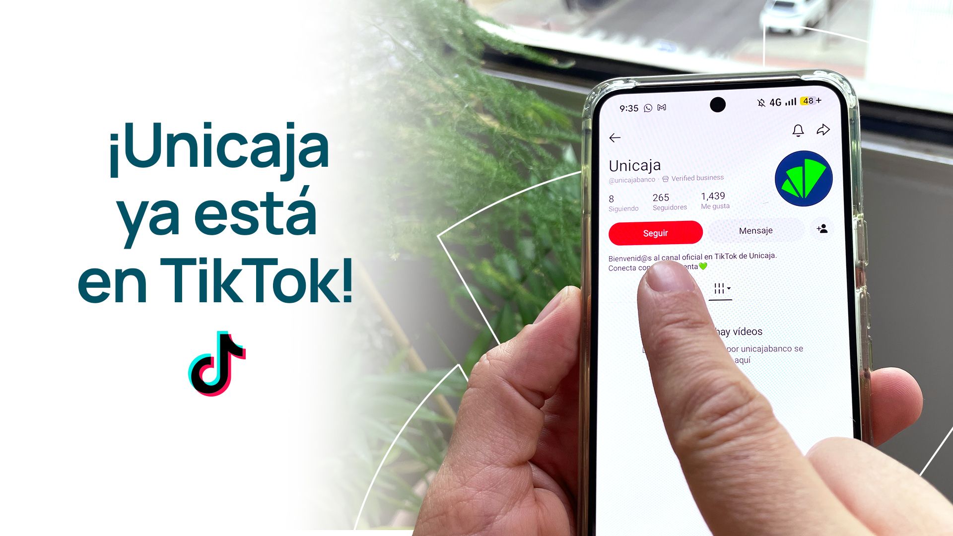Unicaja estrena un canal en TikTok para acercar las finanzas y el ocio a los jóvenes