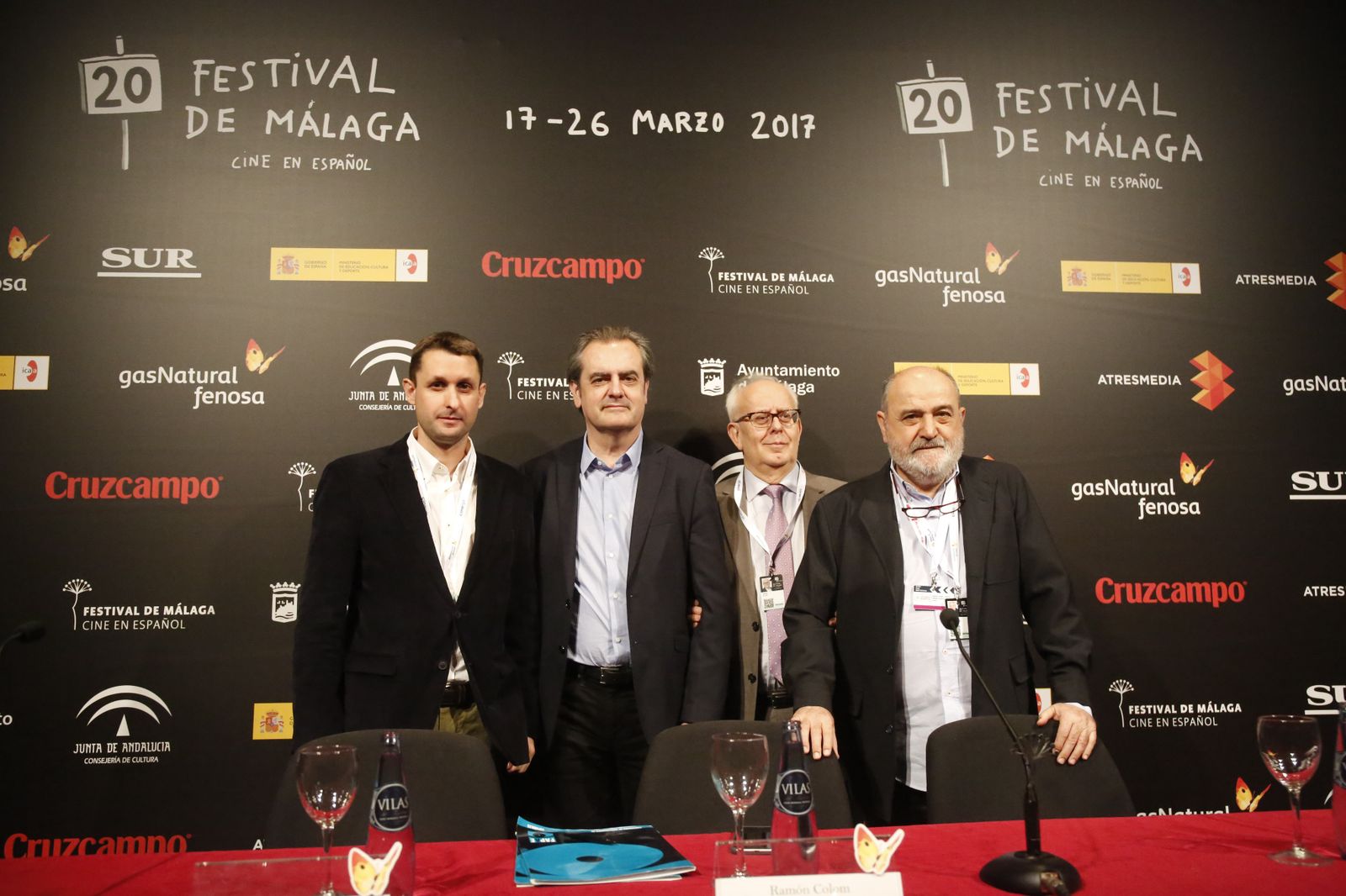 David Rodríguez, Juan Antonio Vigar, Ramón Colom y Manuel Gómez Cardeña.