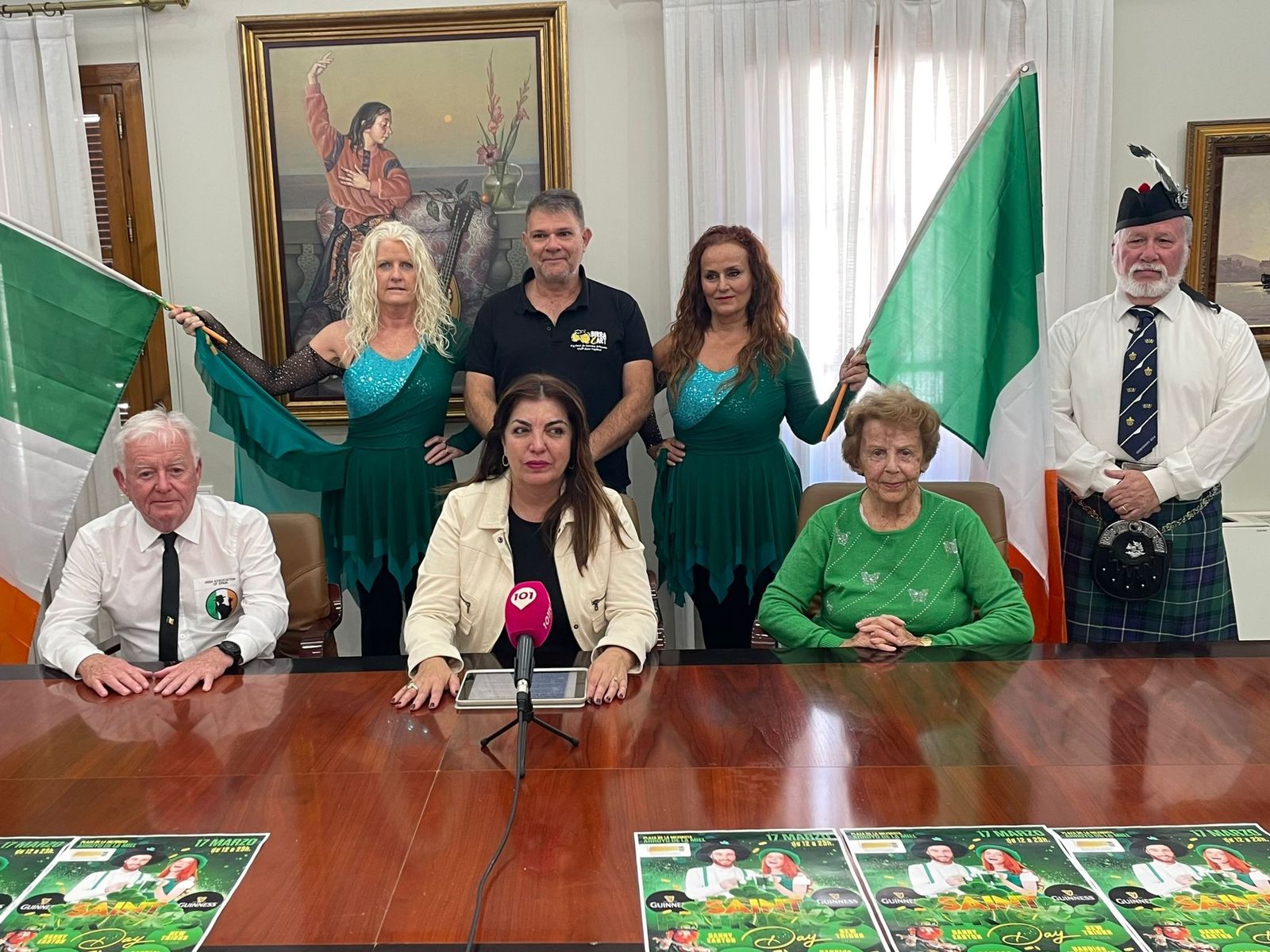 La presentación de la programación de la festividad del Día de San Patricio.