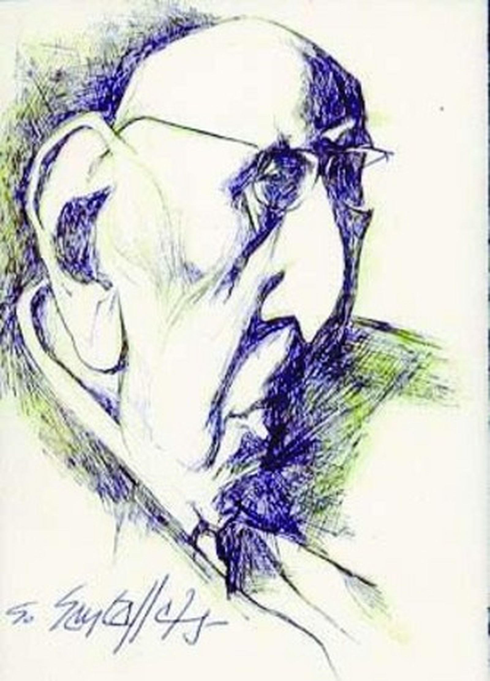 Caricatura de Corpus Barga.