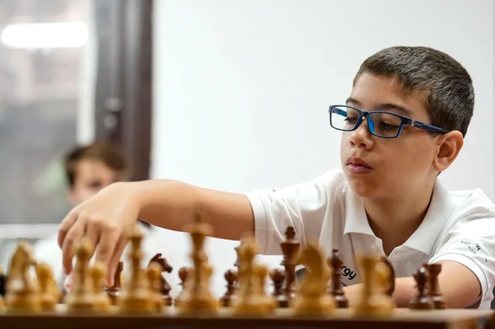 Faustino Oro, durante el torneo Internacional de Ajedrez en Barcelona del pasado mes de julio.