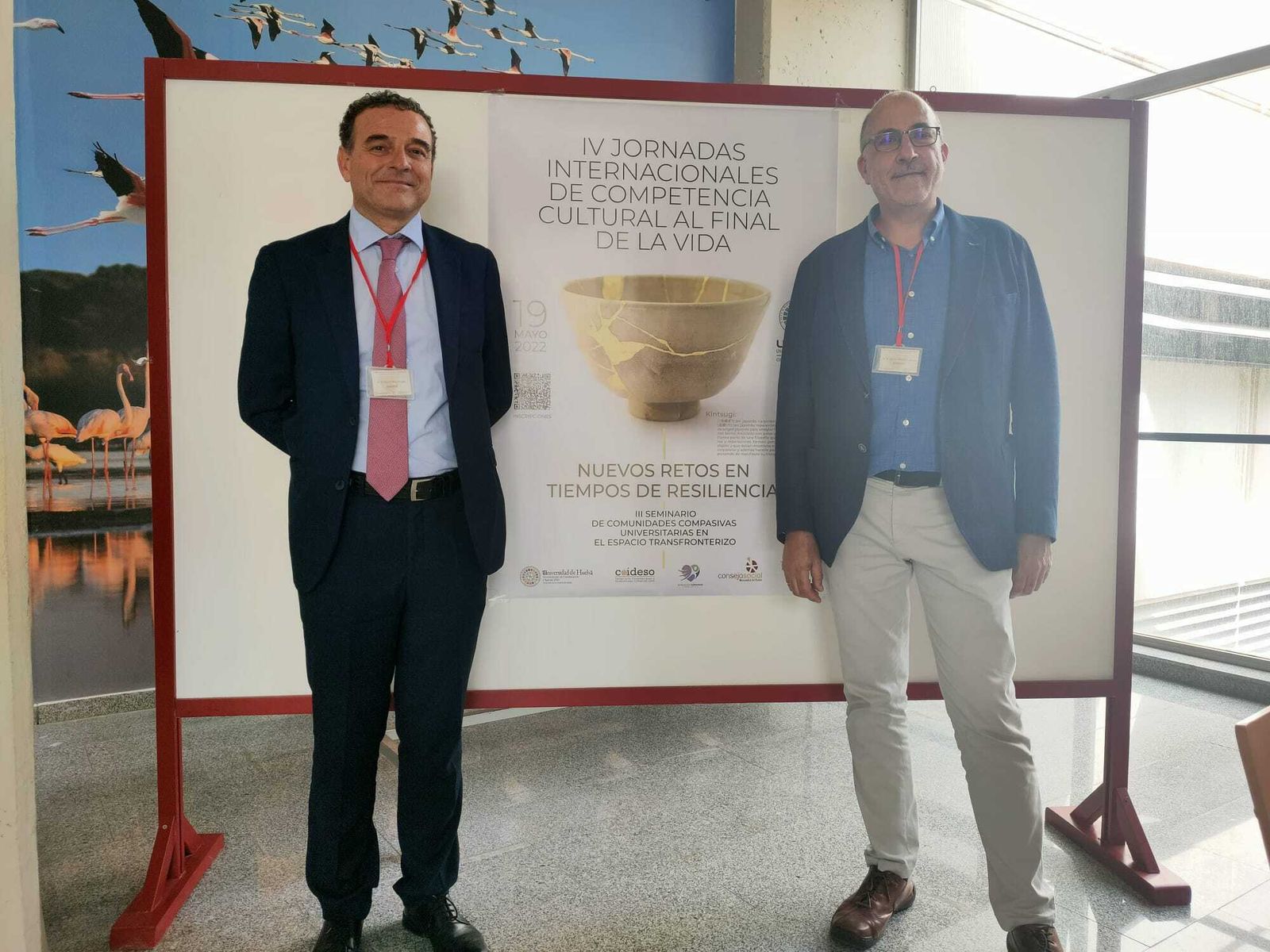 Los médicos Rafael Mota y Alberto Meléndez, protagonistas de la primera actividad de las jornadas.